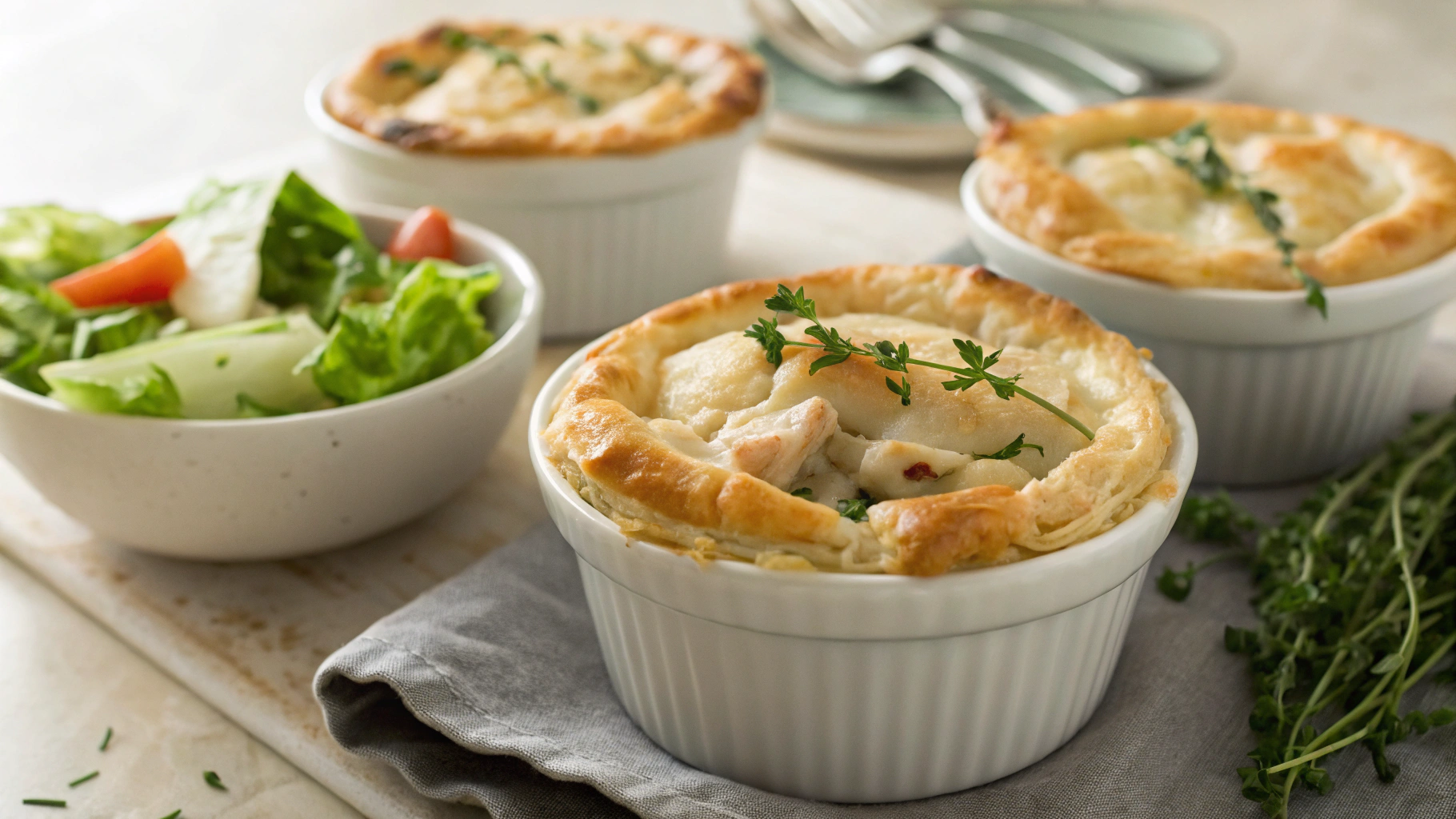Low Carb Chicken And Bacon Pot Pies