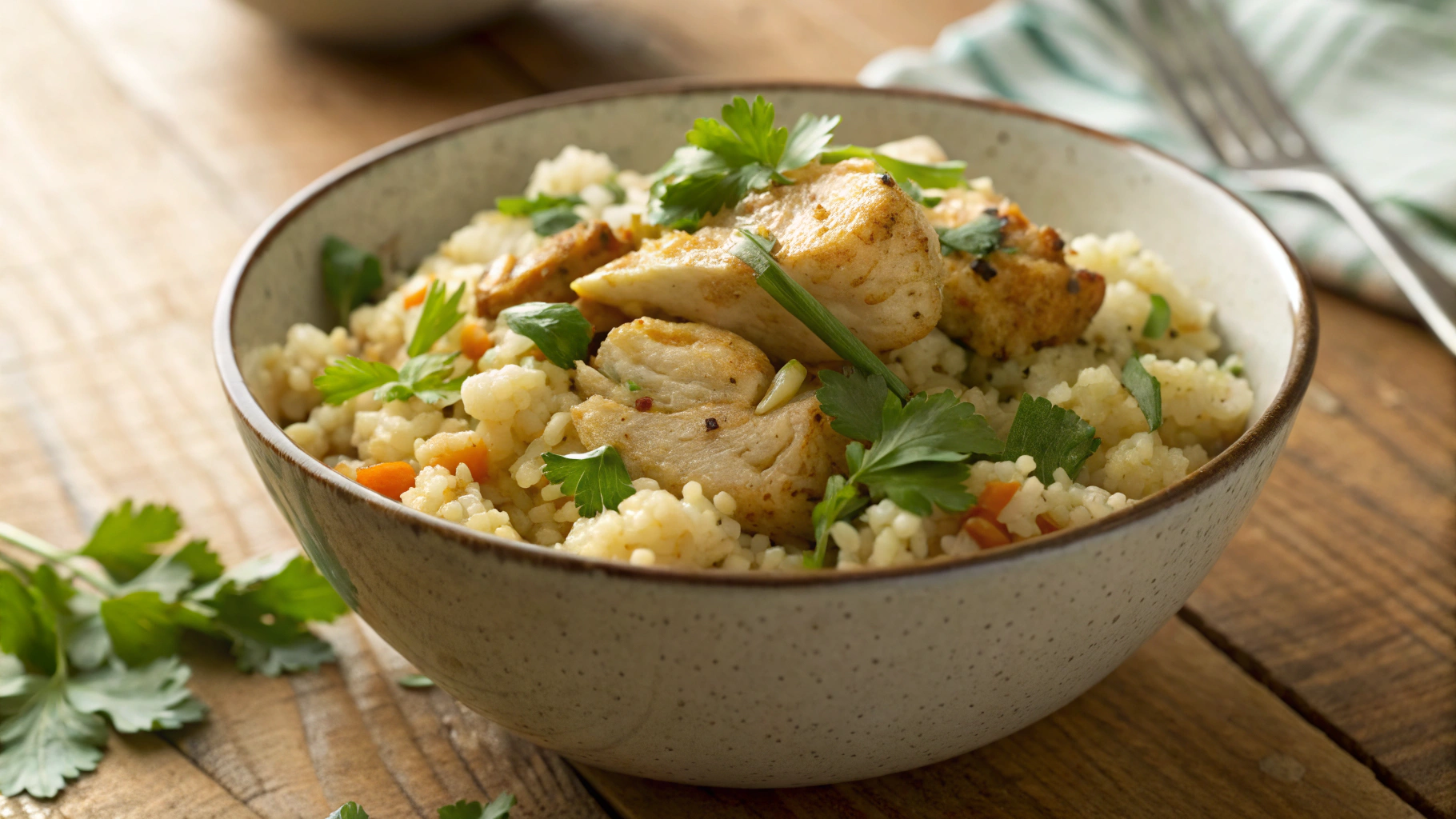 Low Carb Chicken And Peppers With Rice