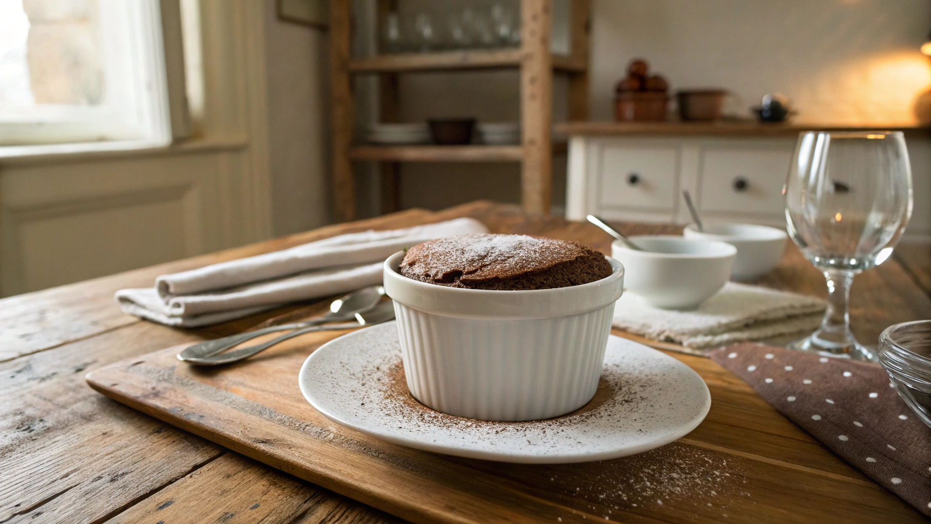 Low Carb Chocolate Souffle