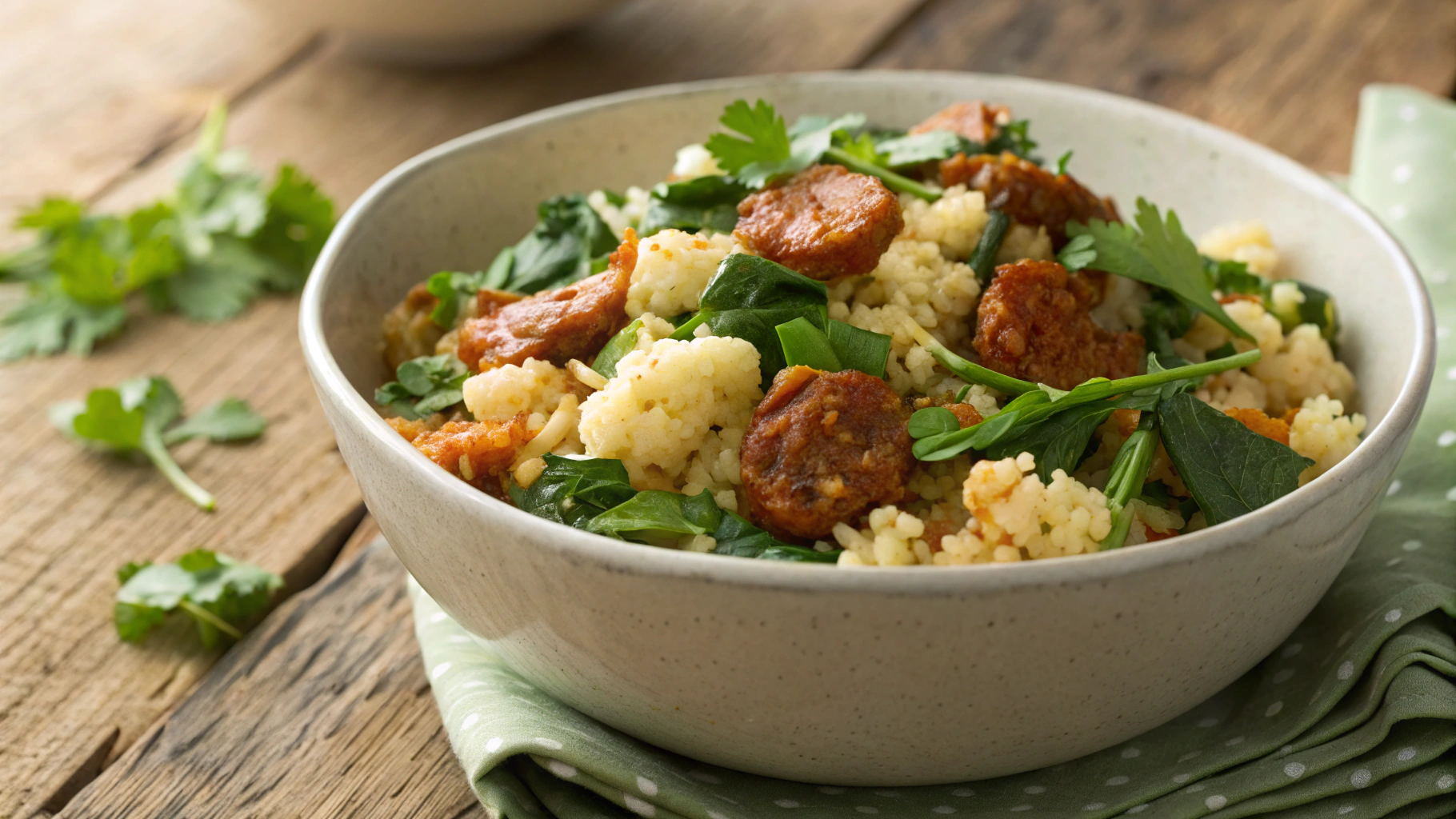 Keto Chorizo And Spinach Meal Prep