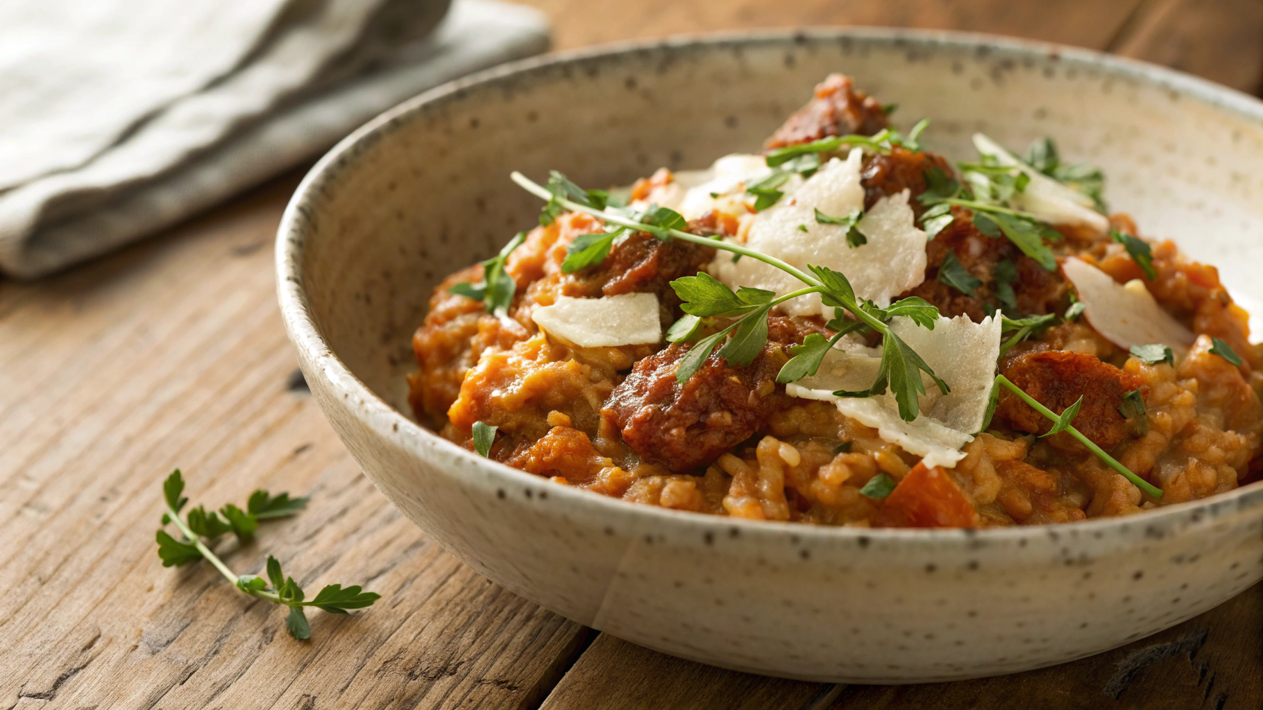 Low Carb Chorizo Risotto