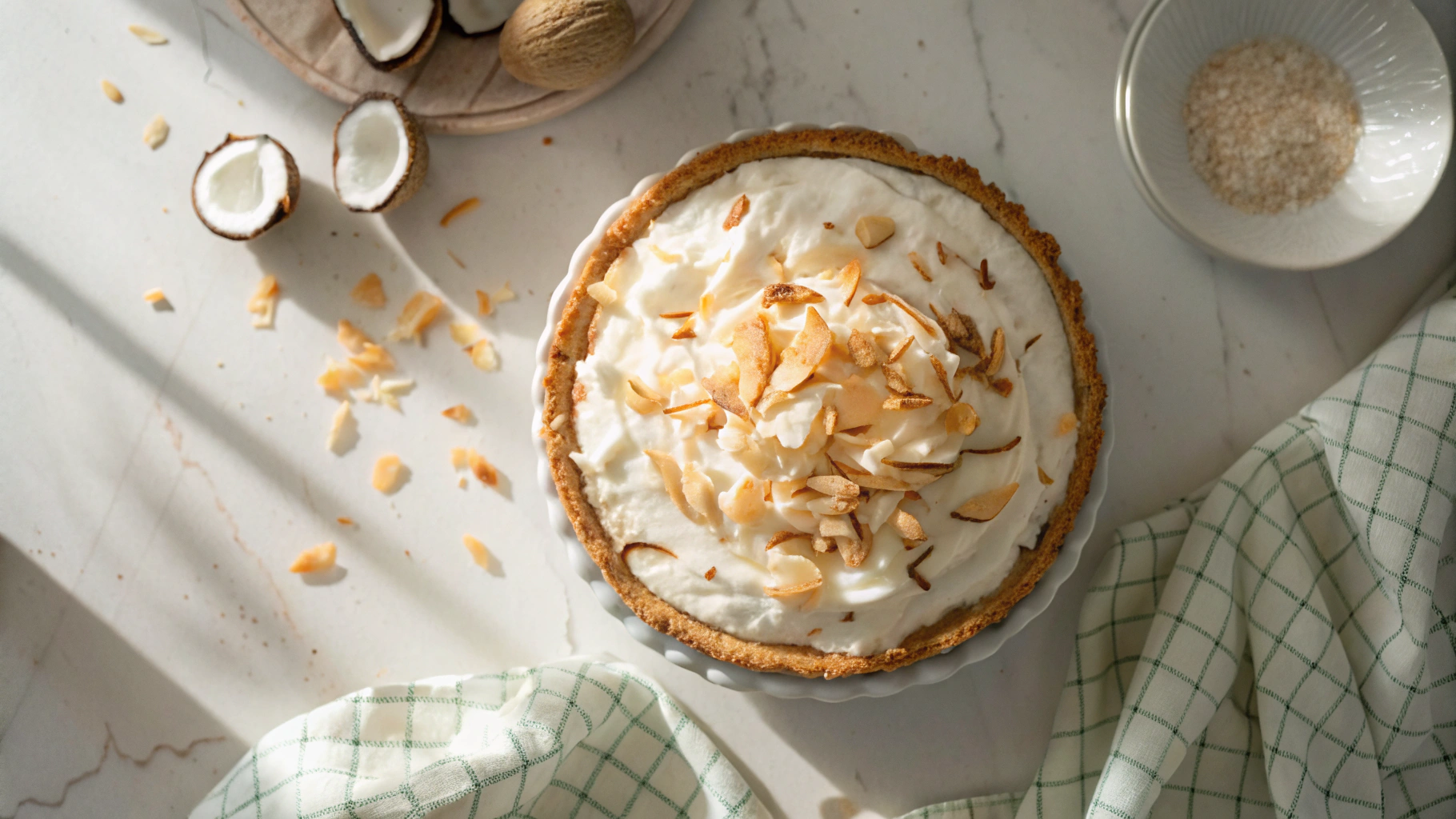 Low Carb Coconut Cream Pie