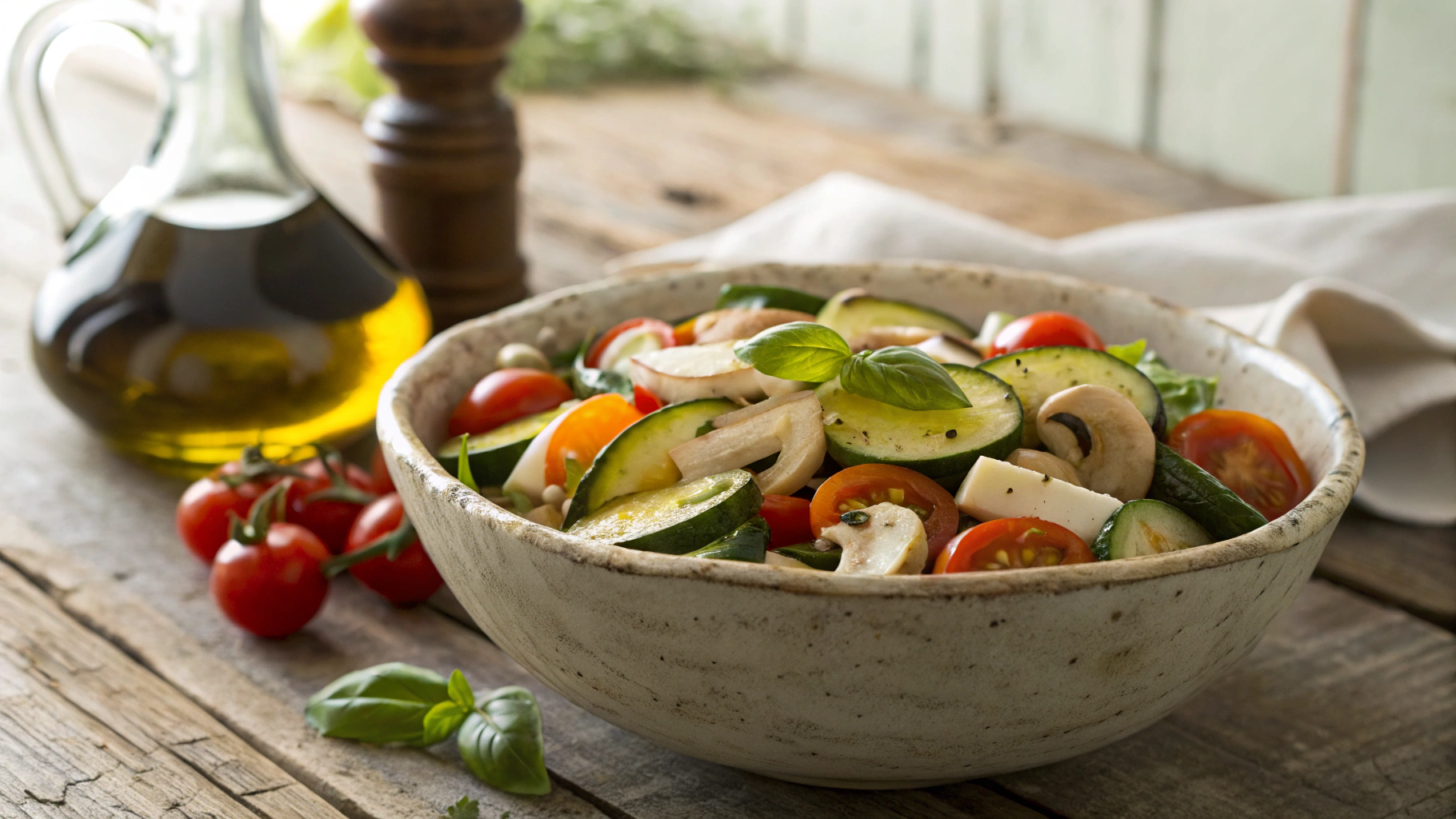 Keto Cold Italian Salad w Salami