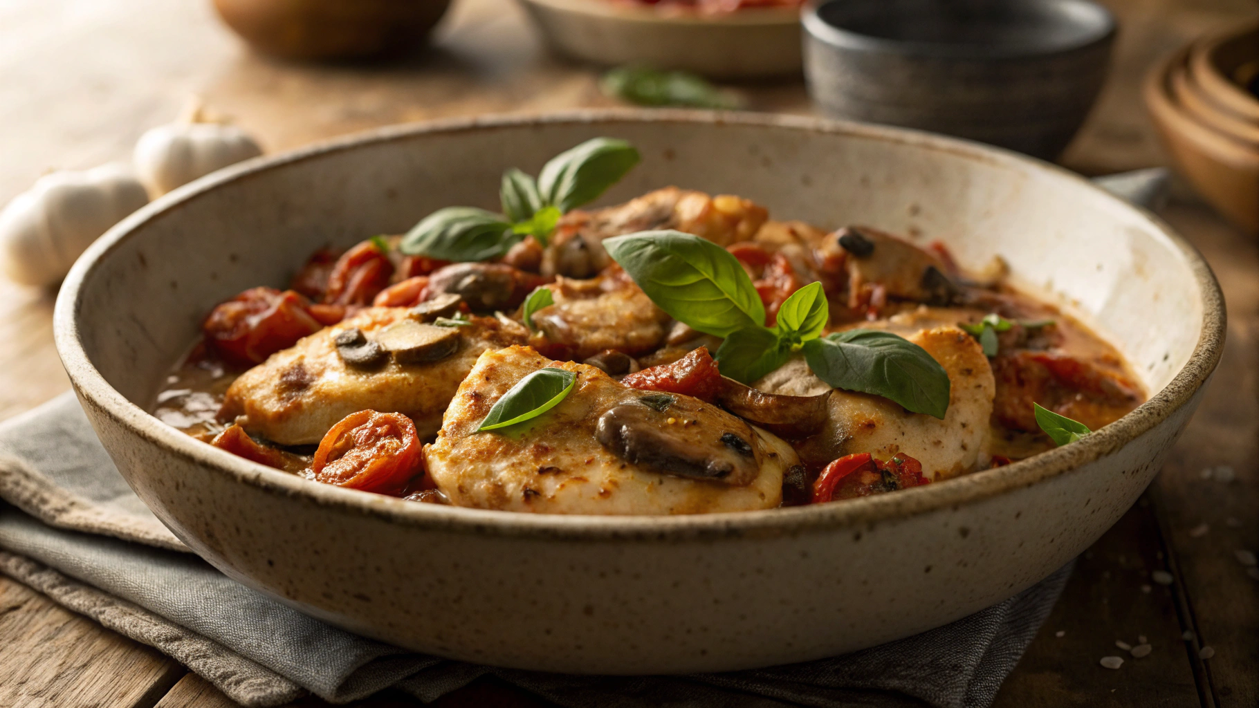 Low Carb Creamy Balsamic Chicken With Sundried Tomatoes