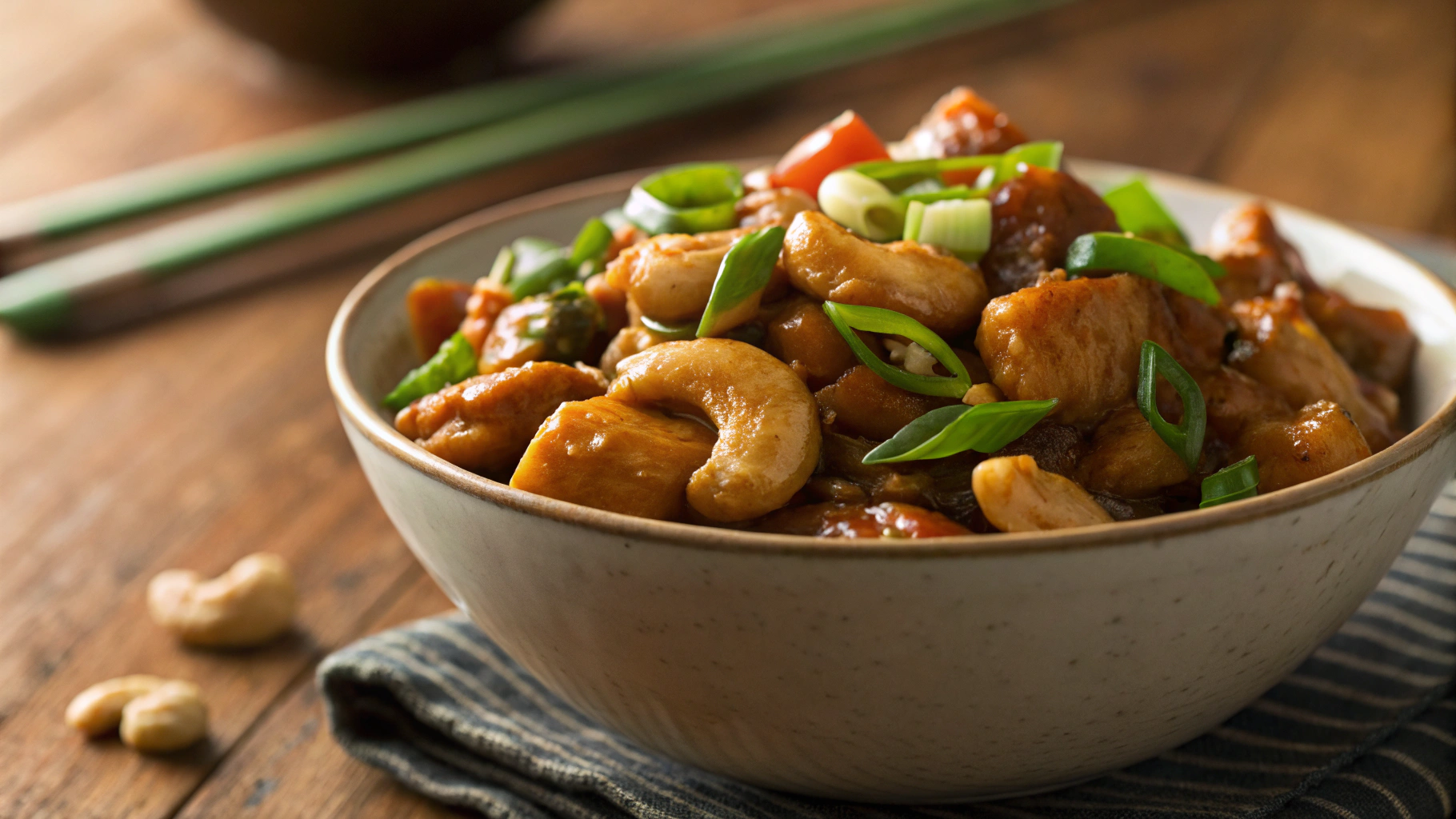 Low Carb Crock Pot Cashew Chicken