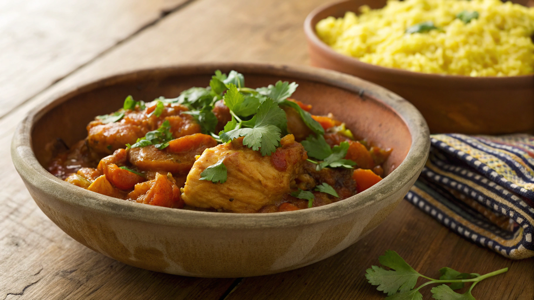 Keto Crock Pot Chicken Tagine w Rice