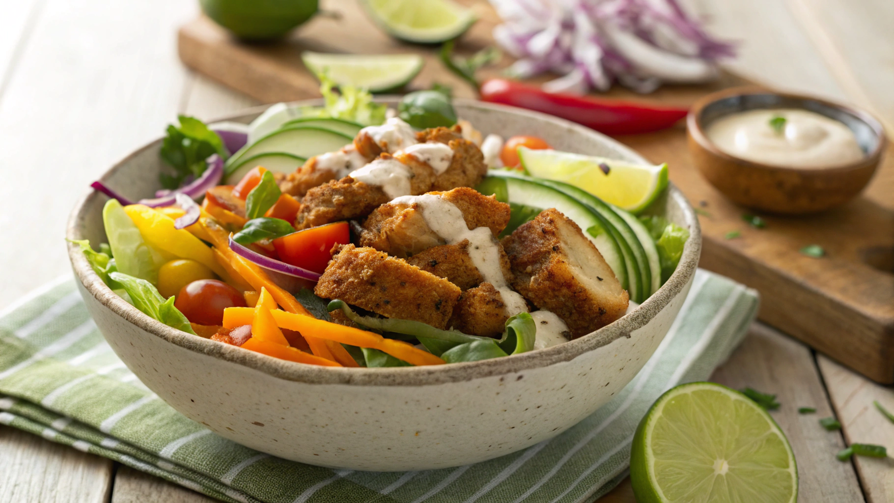 Low Carb Crunchy Pork Salad