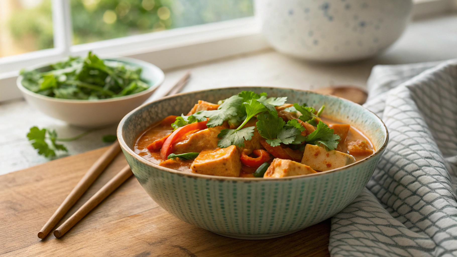 Low Carb Easy Thai Red Tofu Curry