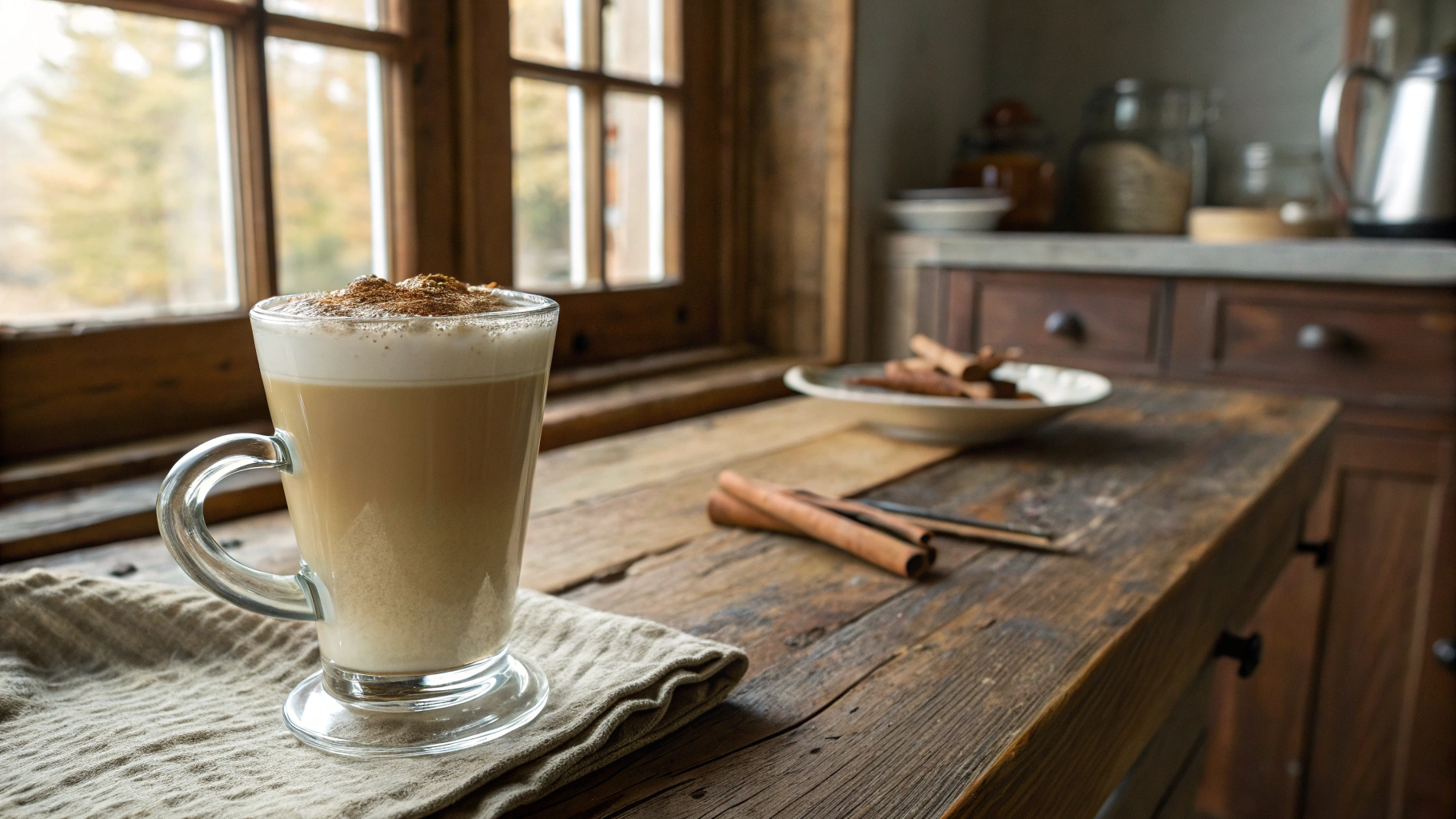 Low Carb Eggnog Latte