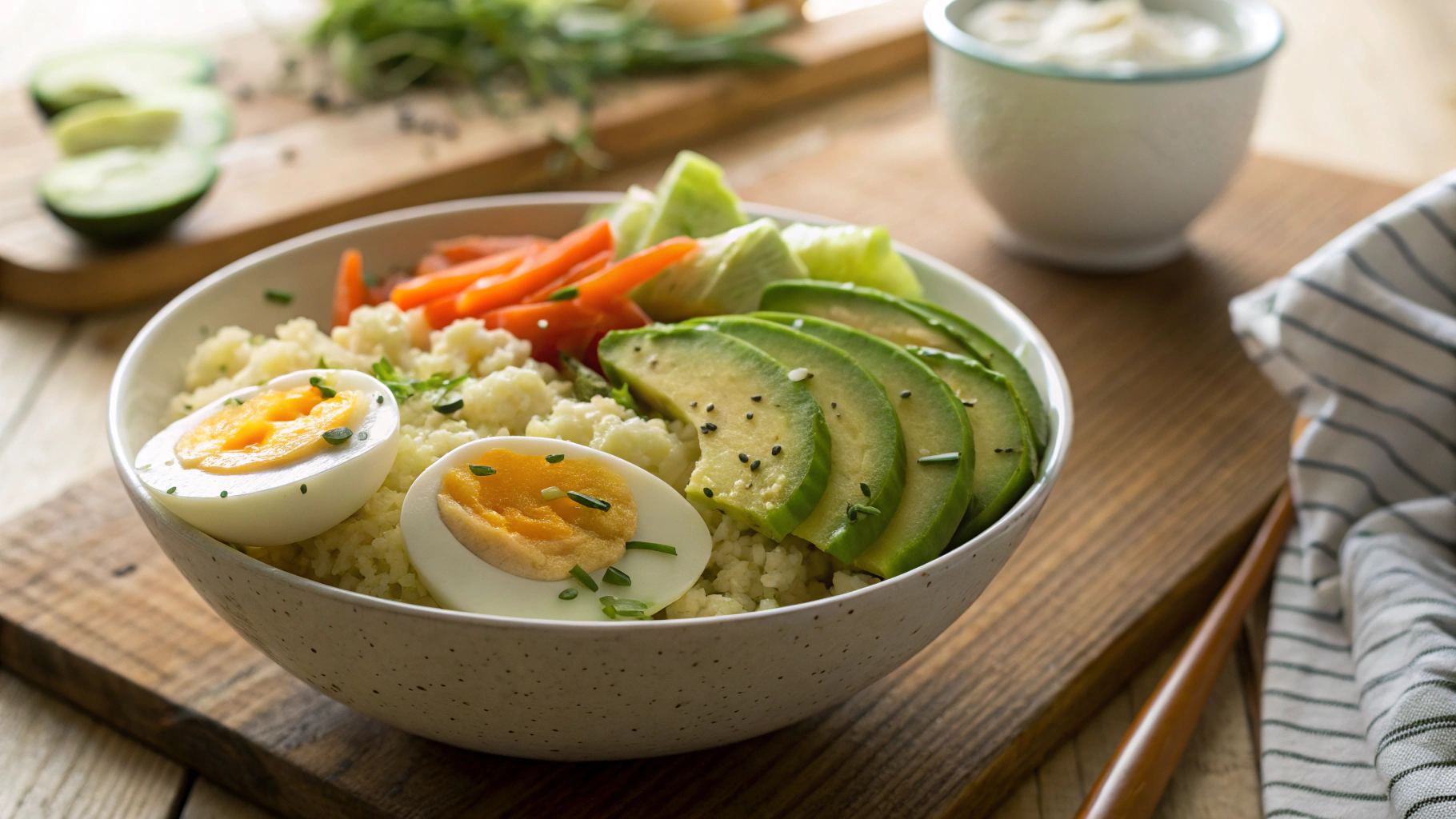 Low Carb Garlic Aioli Buddha Bowl