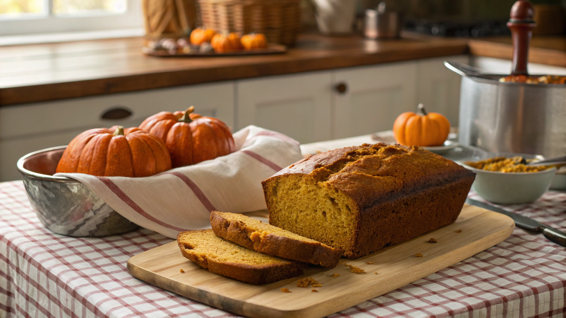 Keto Glazed Pumpkin Spice Bread