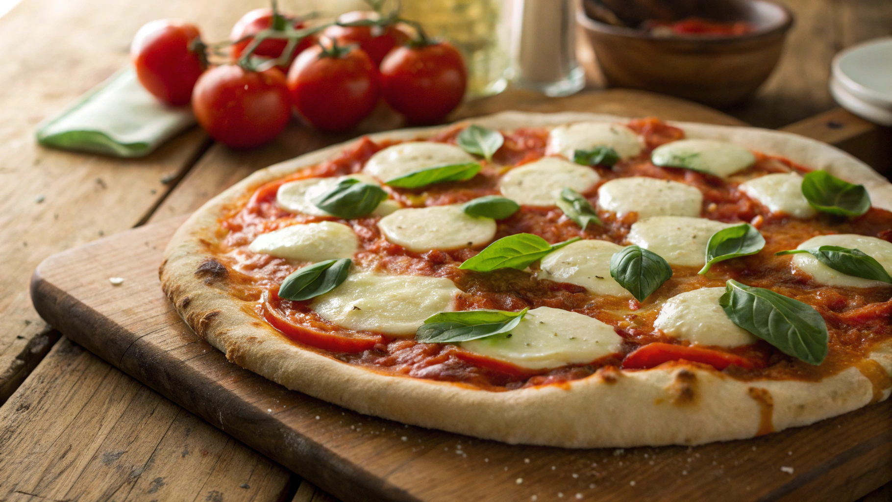 Low Carb Gluten-Free Margherita Pizza