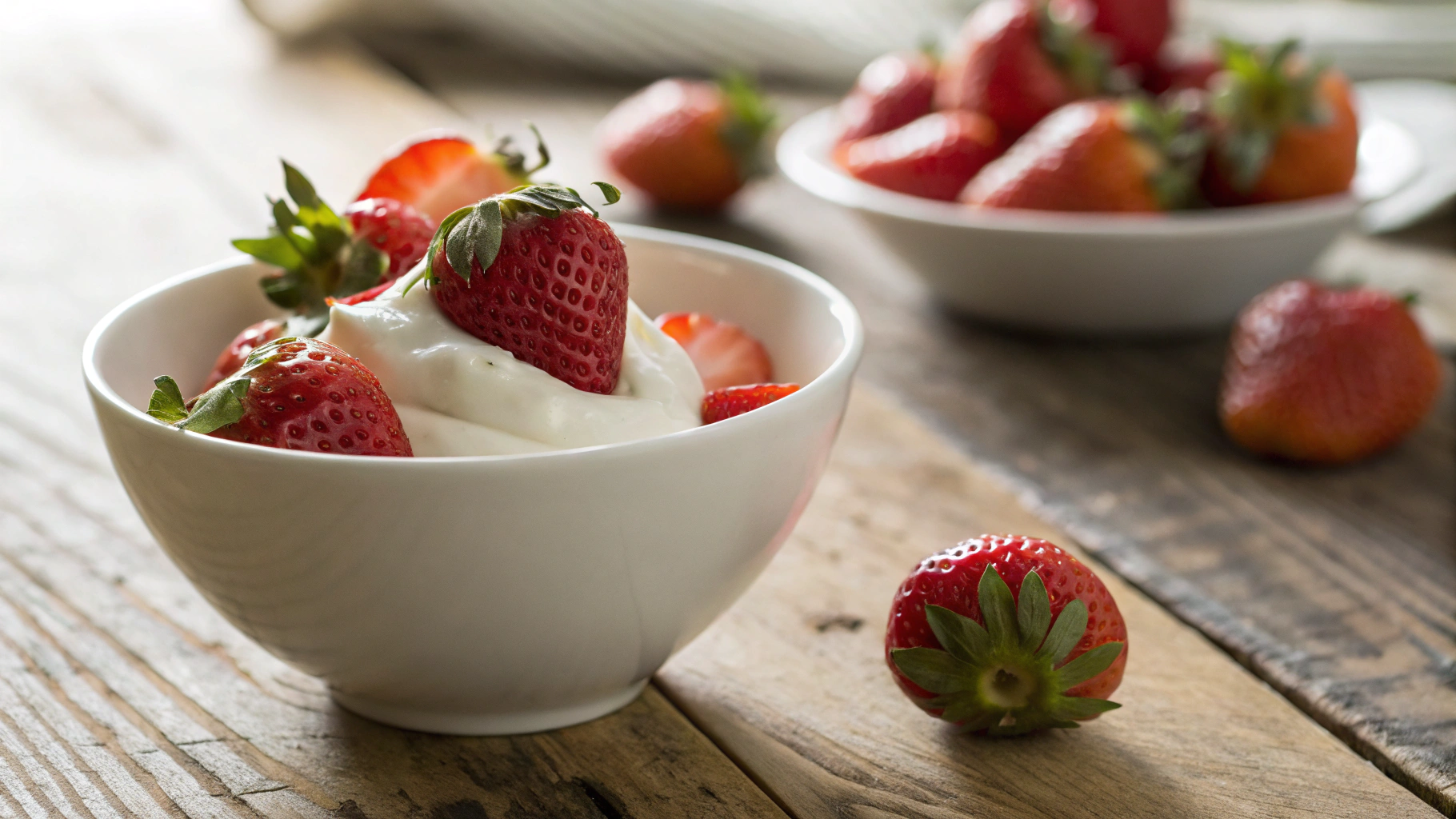 Low Carb Greek Yogurt Dipped Strawberries