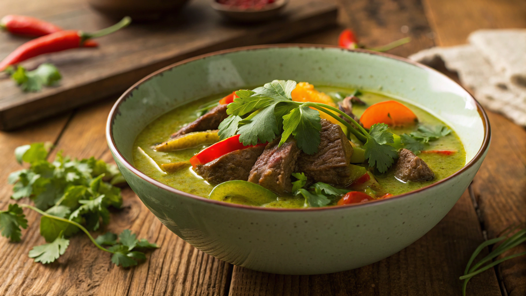 Low Carb Green Beef Curry