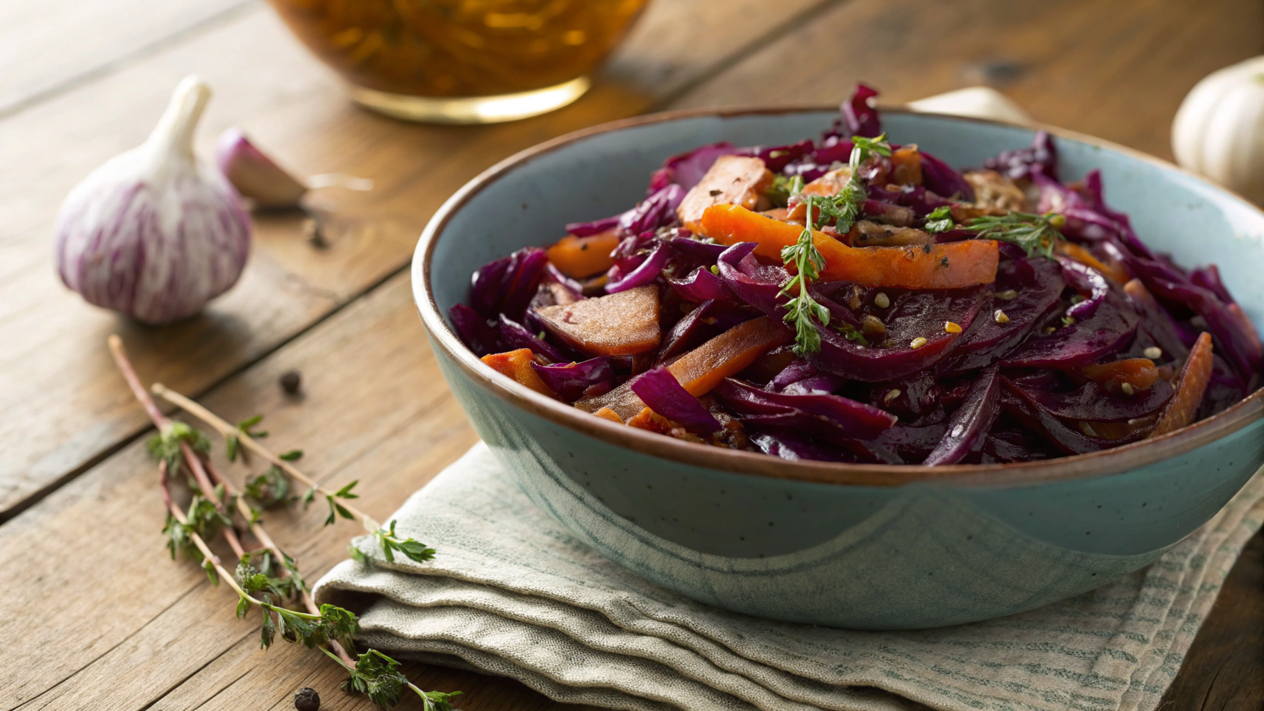 Low Carb Hot And Sweet Cabbage