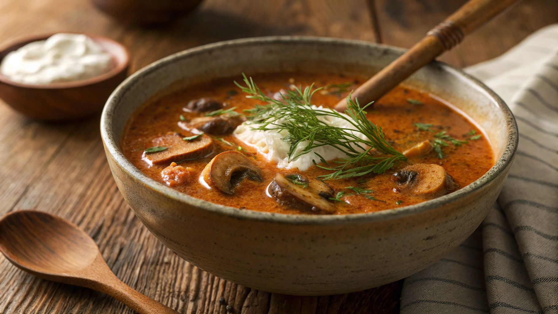 Low Carb Hungarian Mushroom Soup
