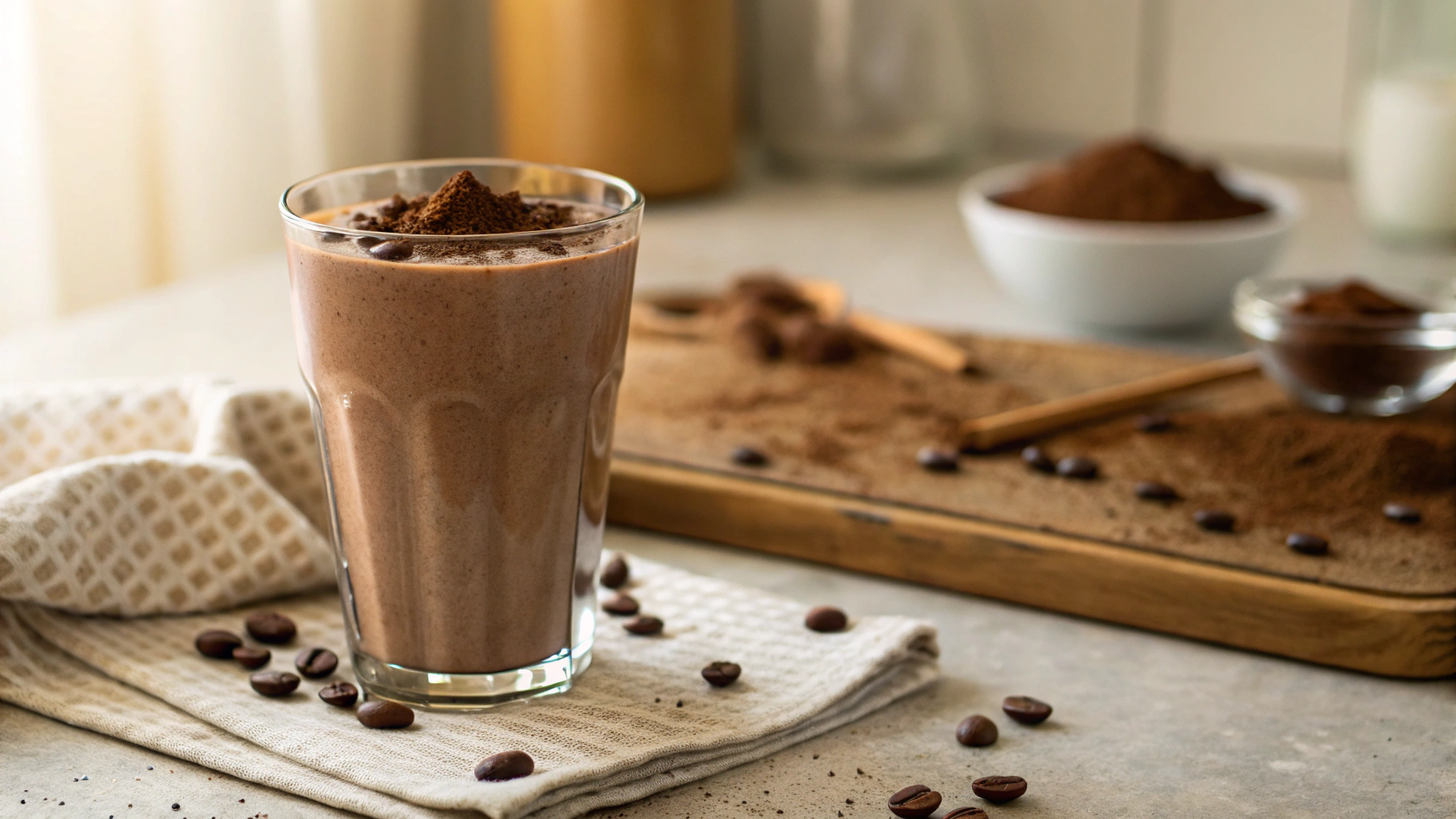 Low Carb Icy Mocha Smoothie