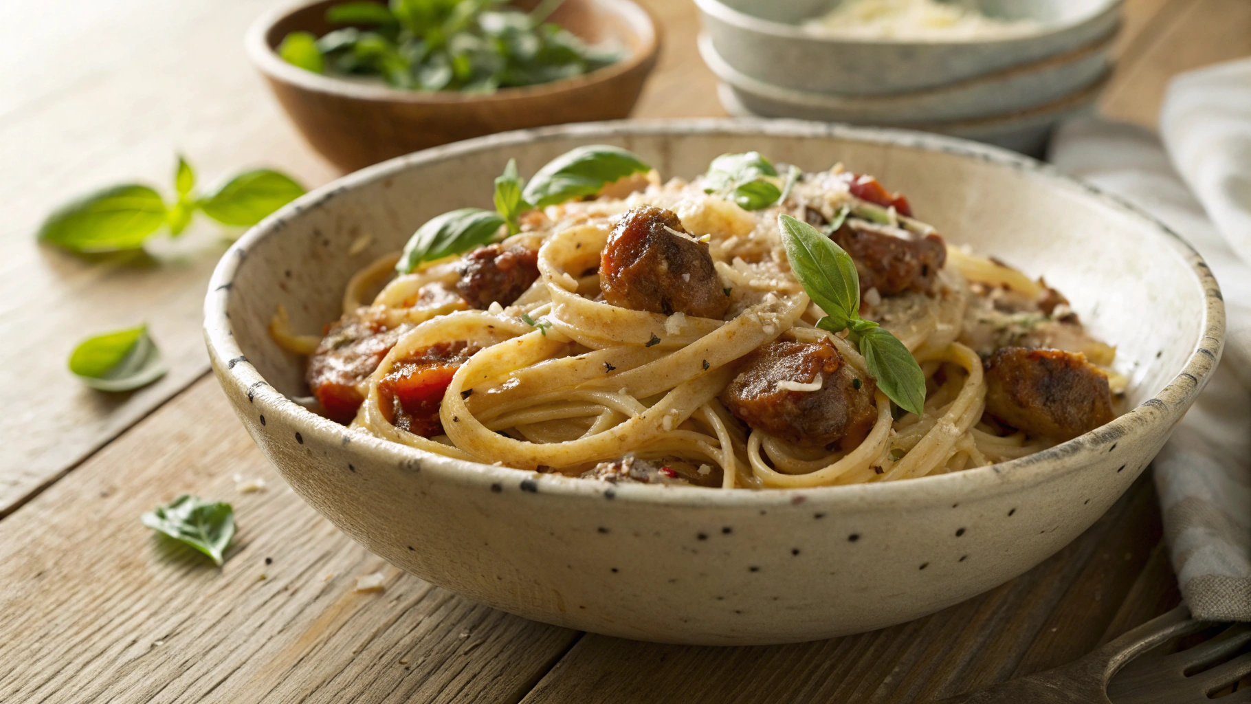 Low Carb Italian Sausage Pasta
