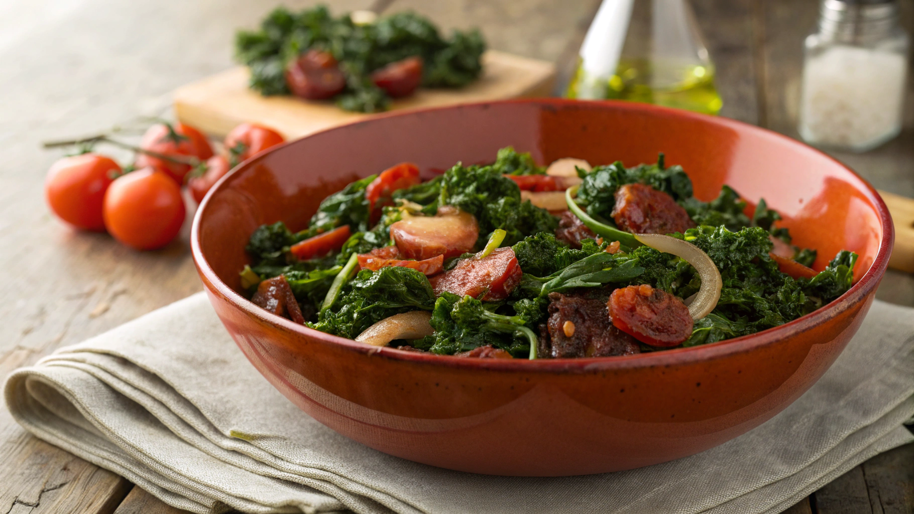 Low Carb Kale And Chorizo