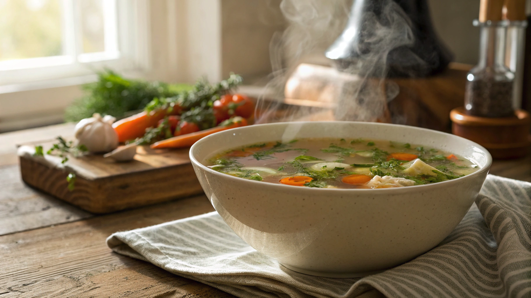 Low Carb Flu Broth For Drinking