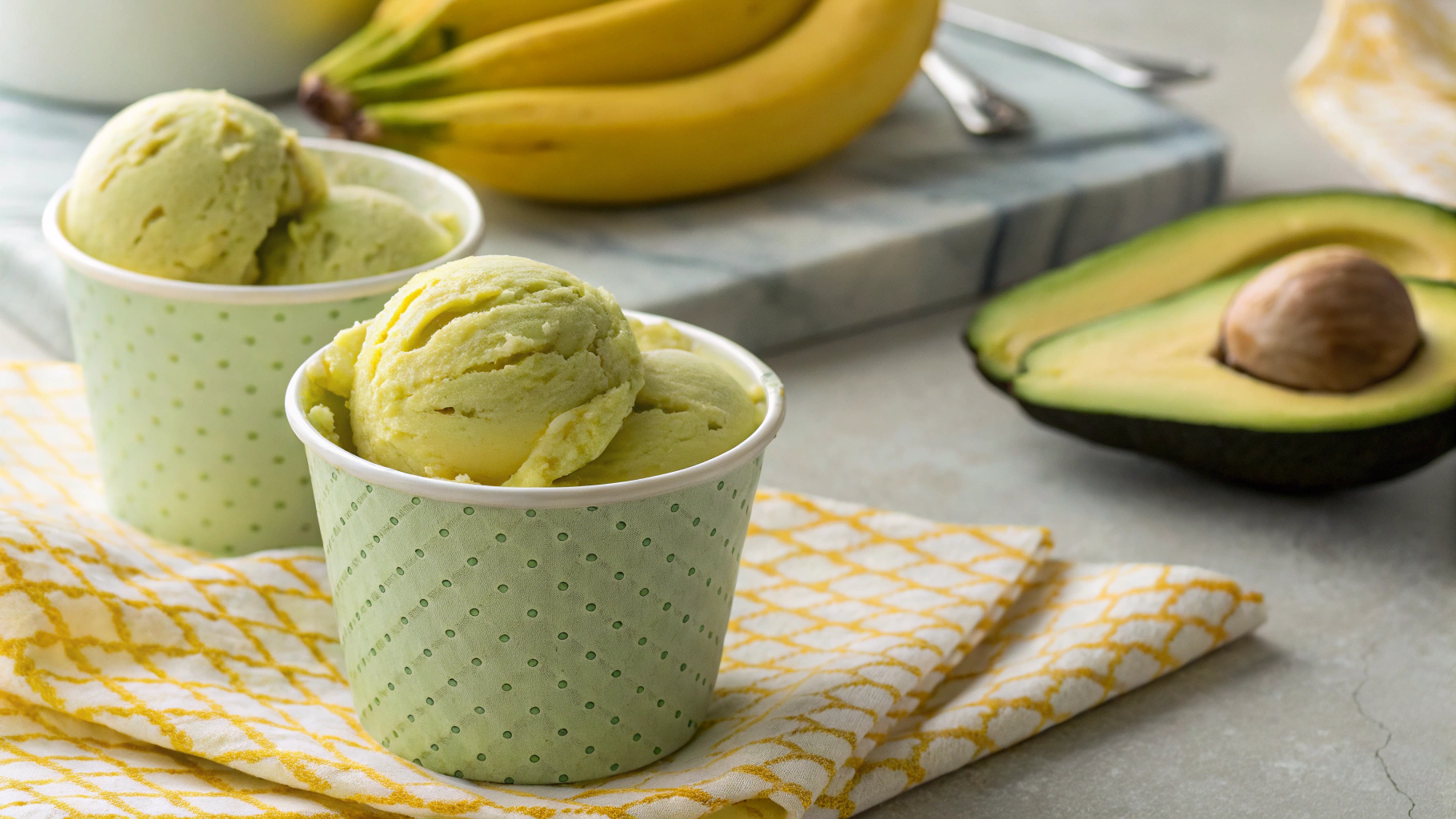 Low Carb Kid-Friendly Banana Ice Cream Avocado Pops