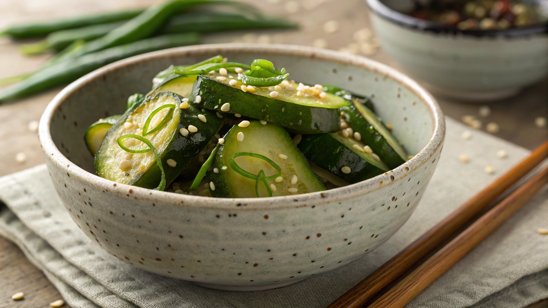 Keto Korean Pickled Cucumbers