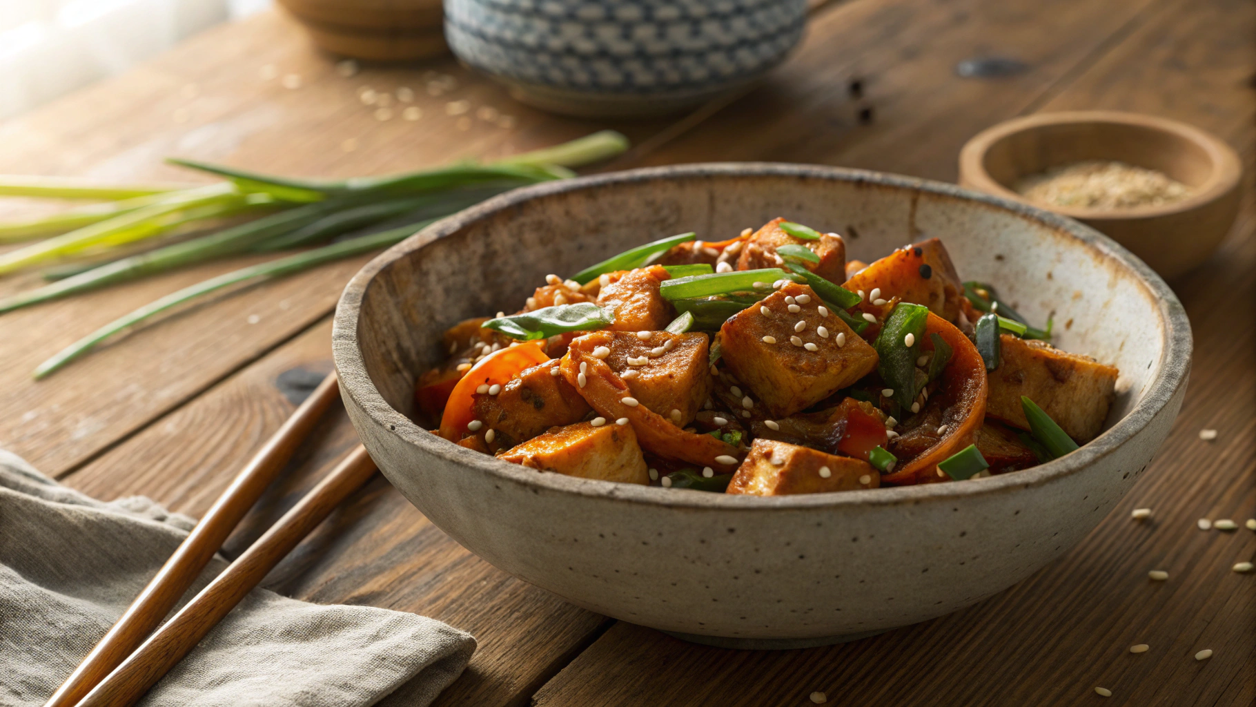 Low Carb Korean Tofu Stir Fry