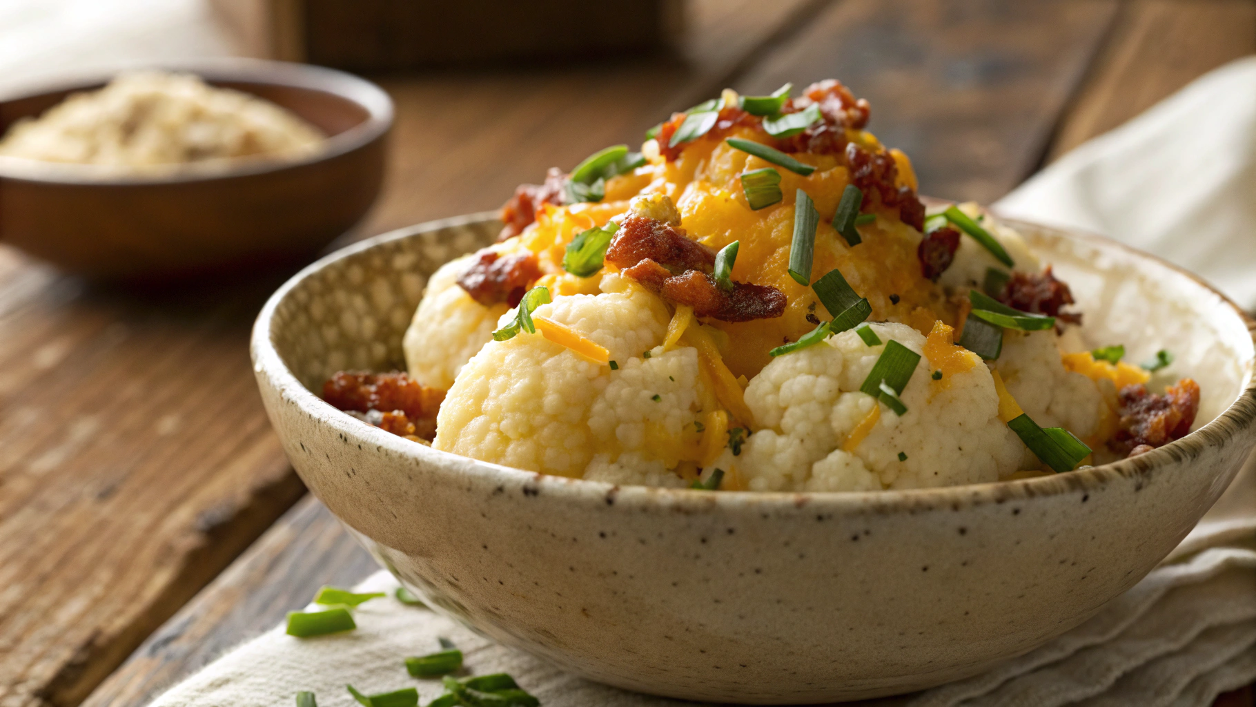 Low Carb Loaded Gravy Volcano Mashed Potatoes