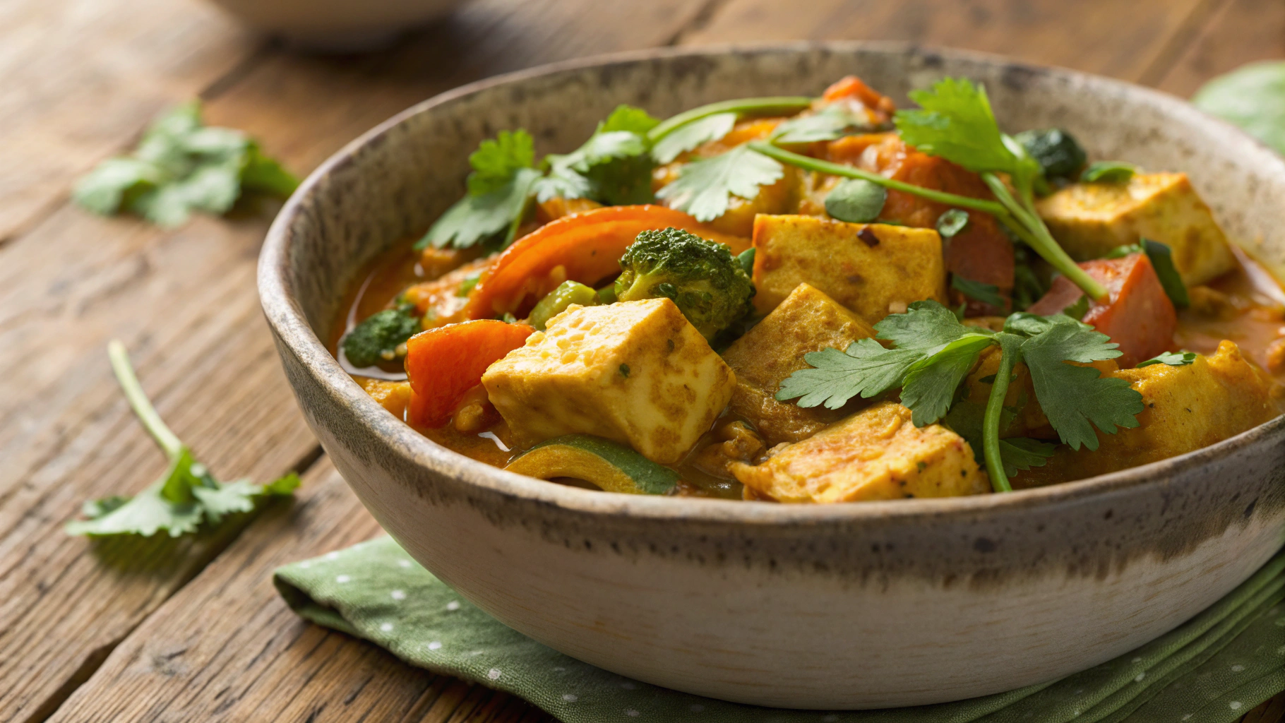 Low Carb Madras Tofu Curry