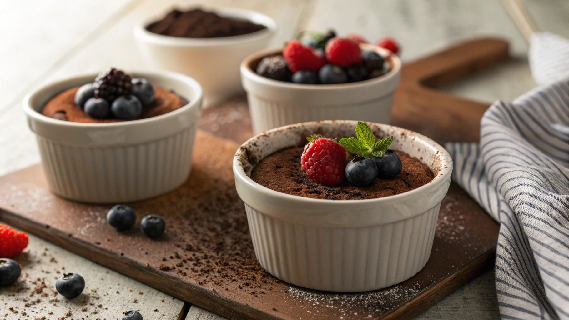 Low Carb Mini Mocha Chocolate Pots