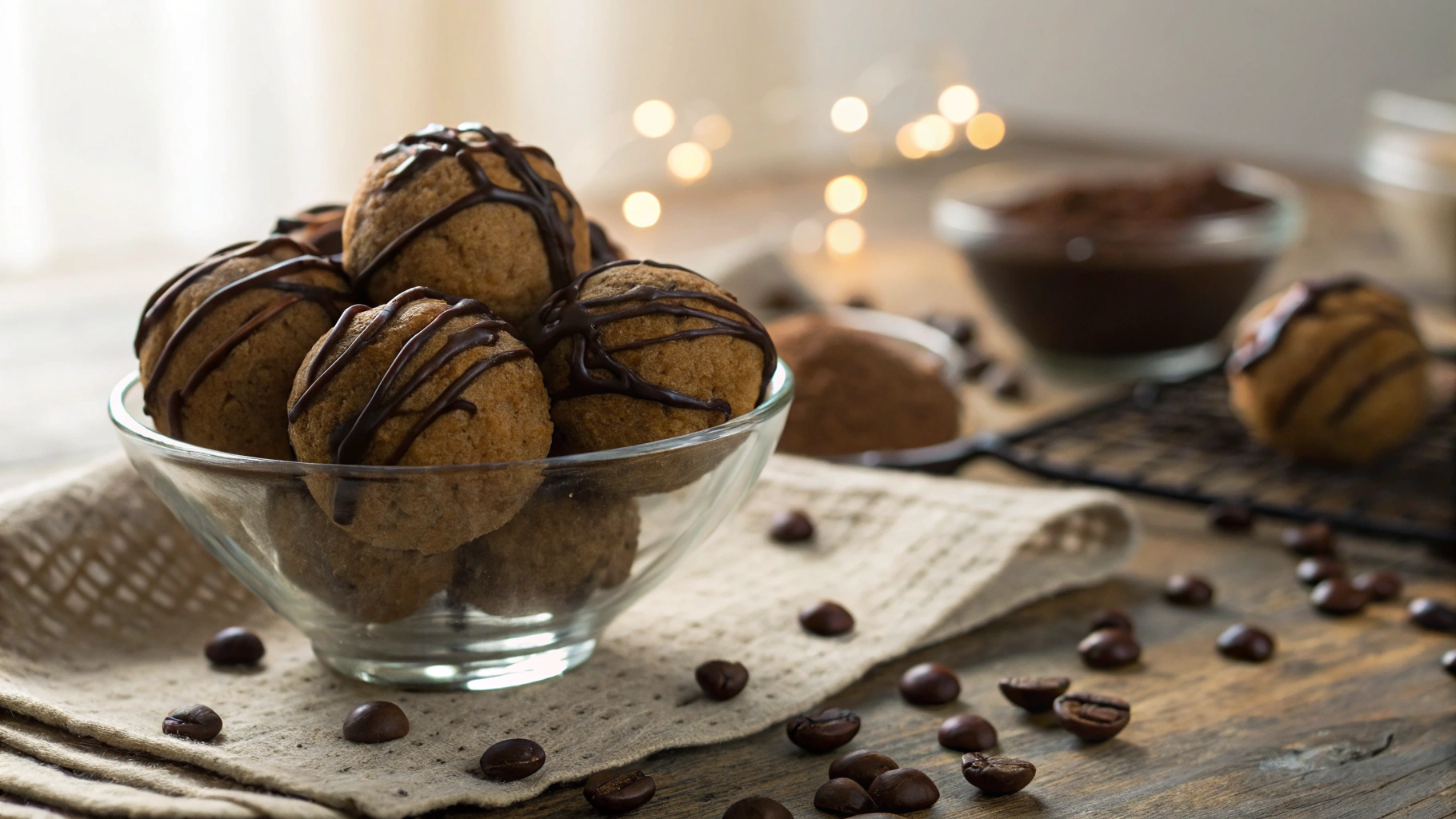 Keto Mocha Cookie Balls