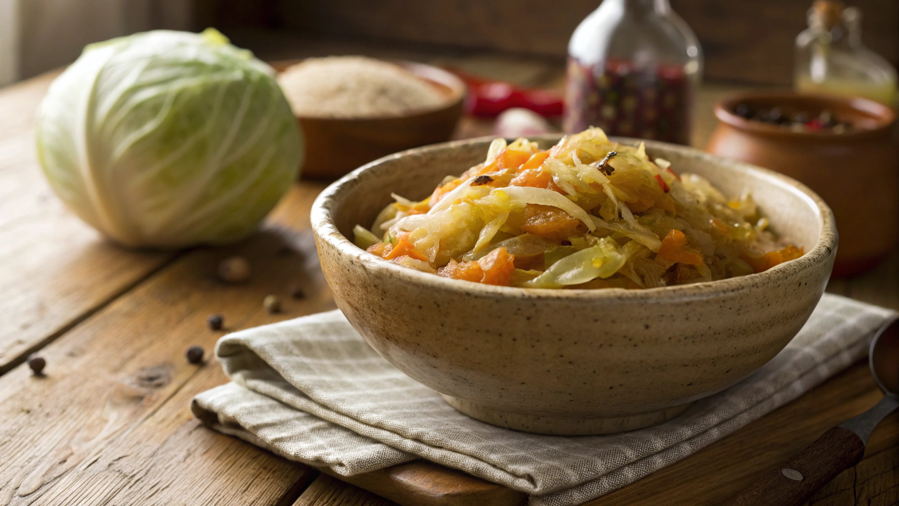 Low Carb Mustard Maple Cabbage