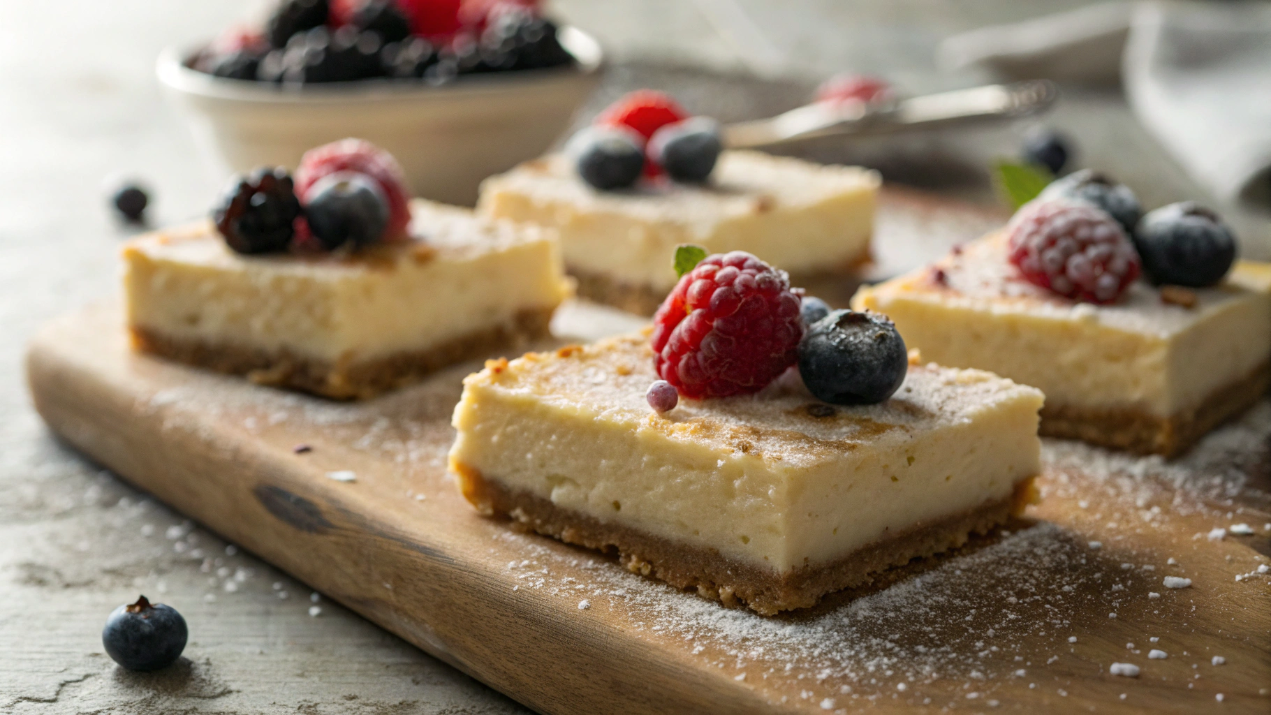 Keto New York Cheesecake Bars