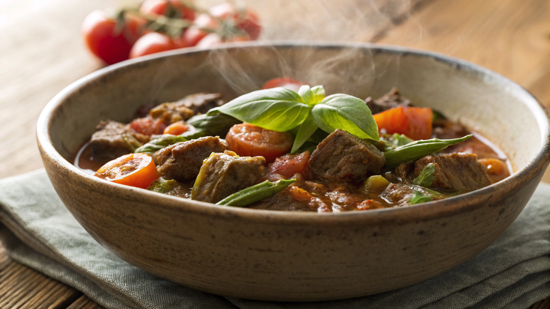 Low Carb Paleo Beef and Okra Stew