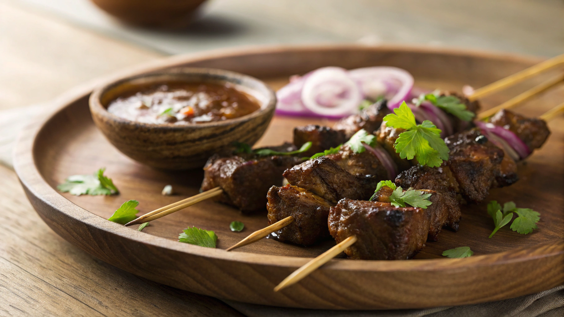 Low Carb Paleo Grilled Beef Satay