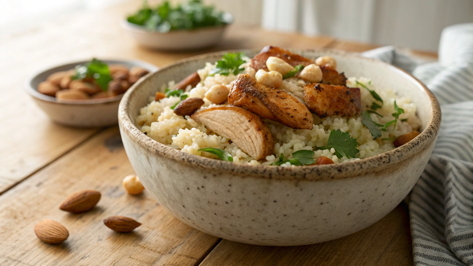 Low Carb Paleo Smoked Chicken and Spiced "Rice"