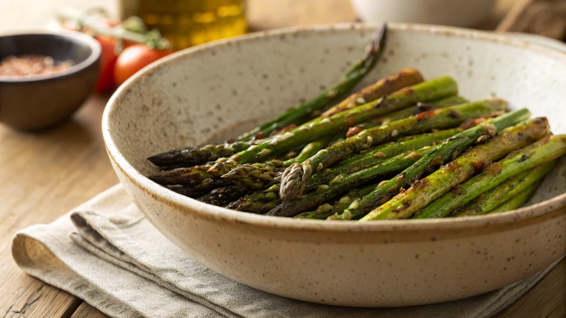 Keto Pan Roasted Asparagus