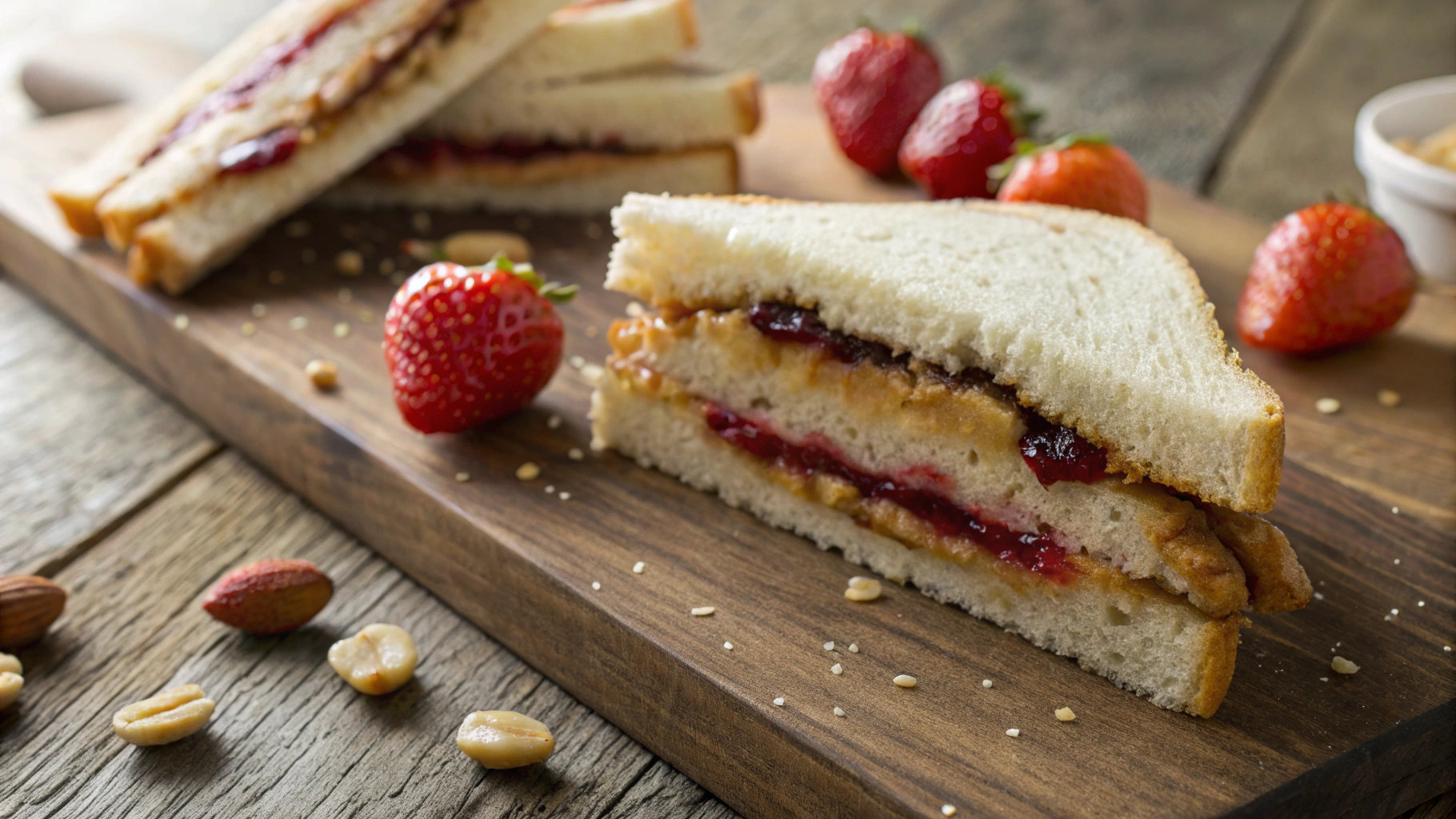 Low Carb Peanut Butter and Jelly Sandwiches
