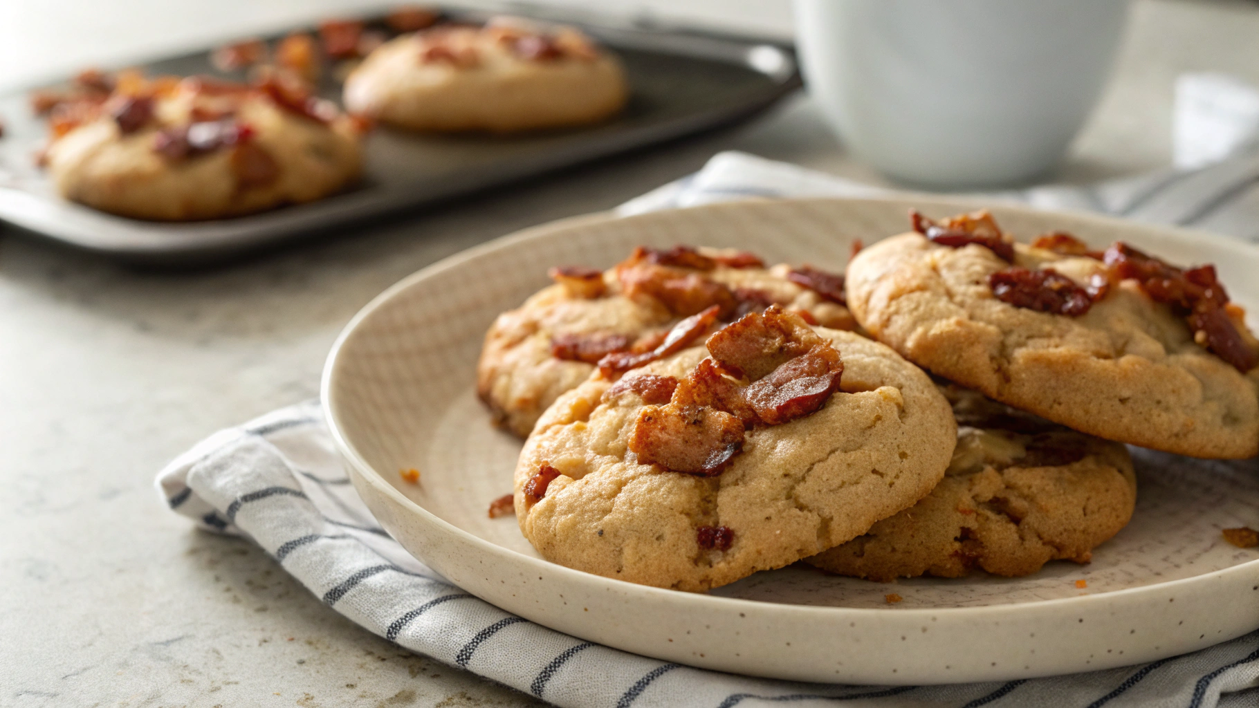 Low Carb Peanut Butter Bacon Cookies