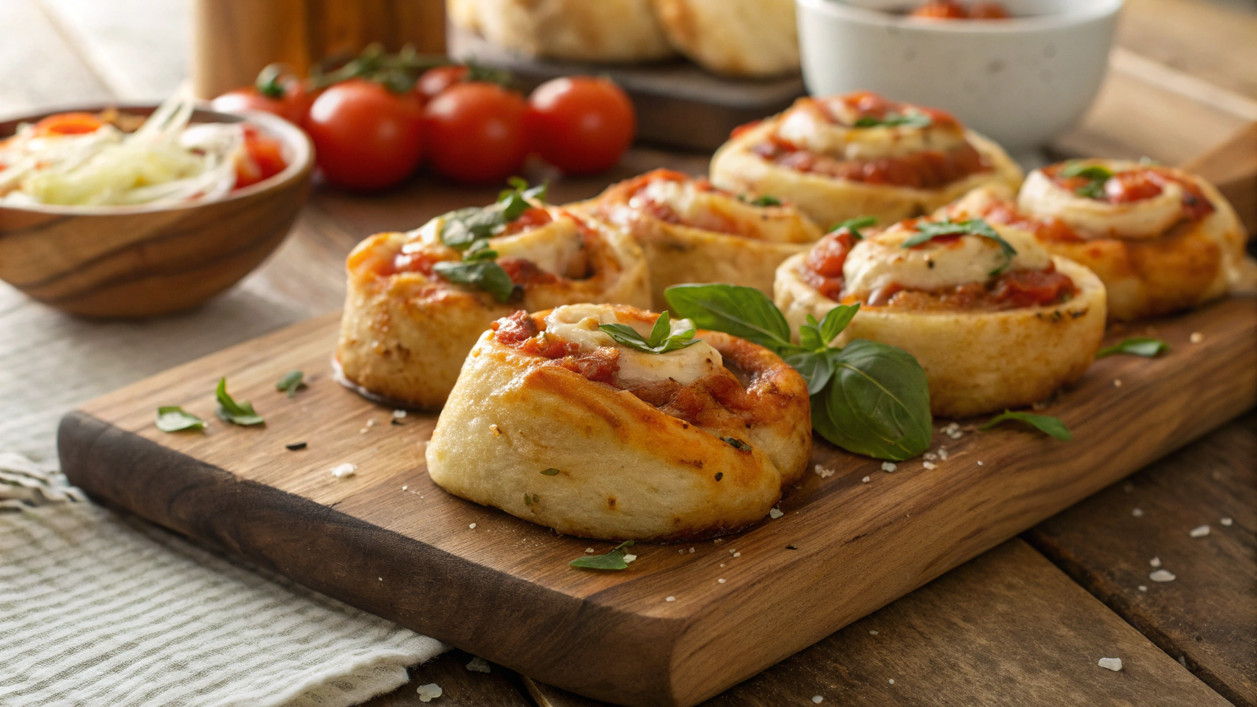 Low Carb Pepperoni Pizza Fathead Roll