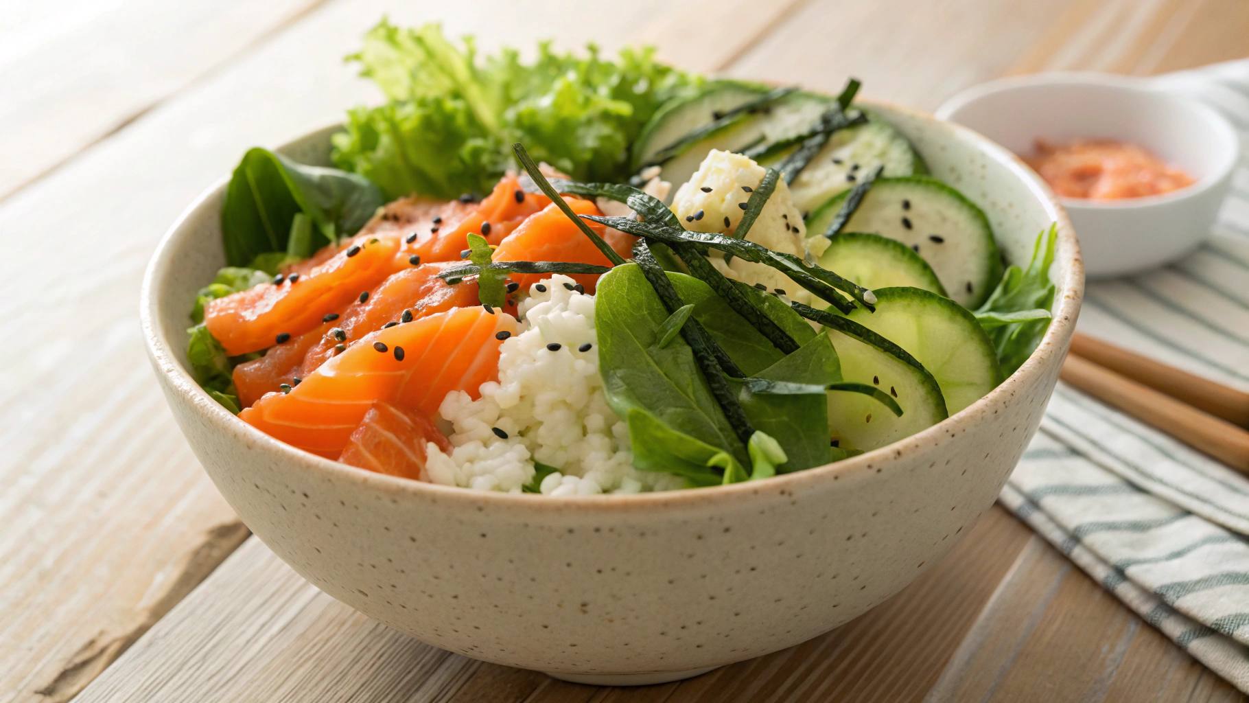 Keto Philadelphia Sushi Salad Bowl
