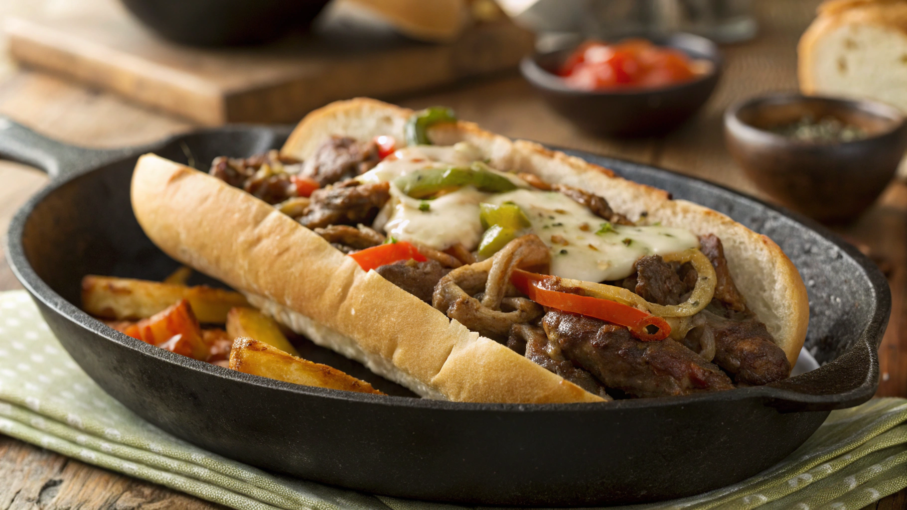 Keto Philly Cheesesteak Skillet