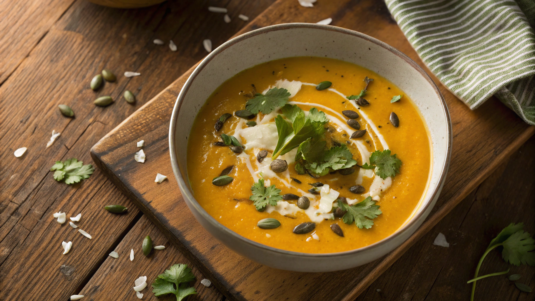 Low Carb Pumpkin and Coconut Soup