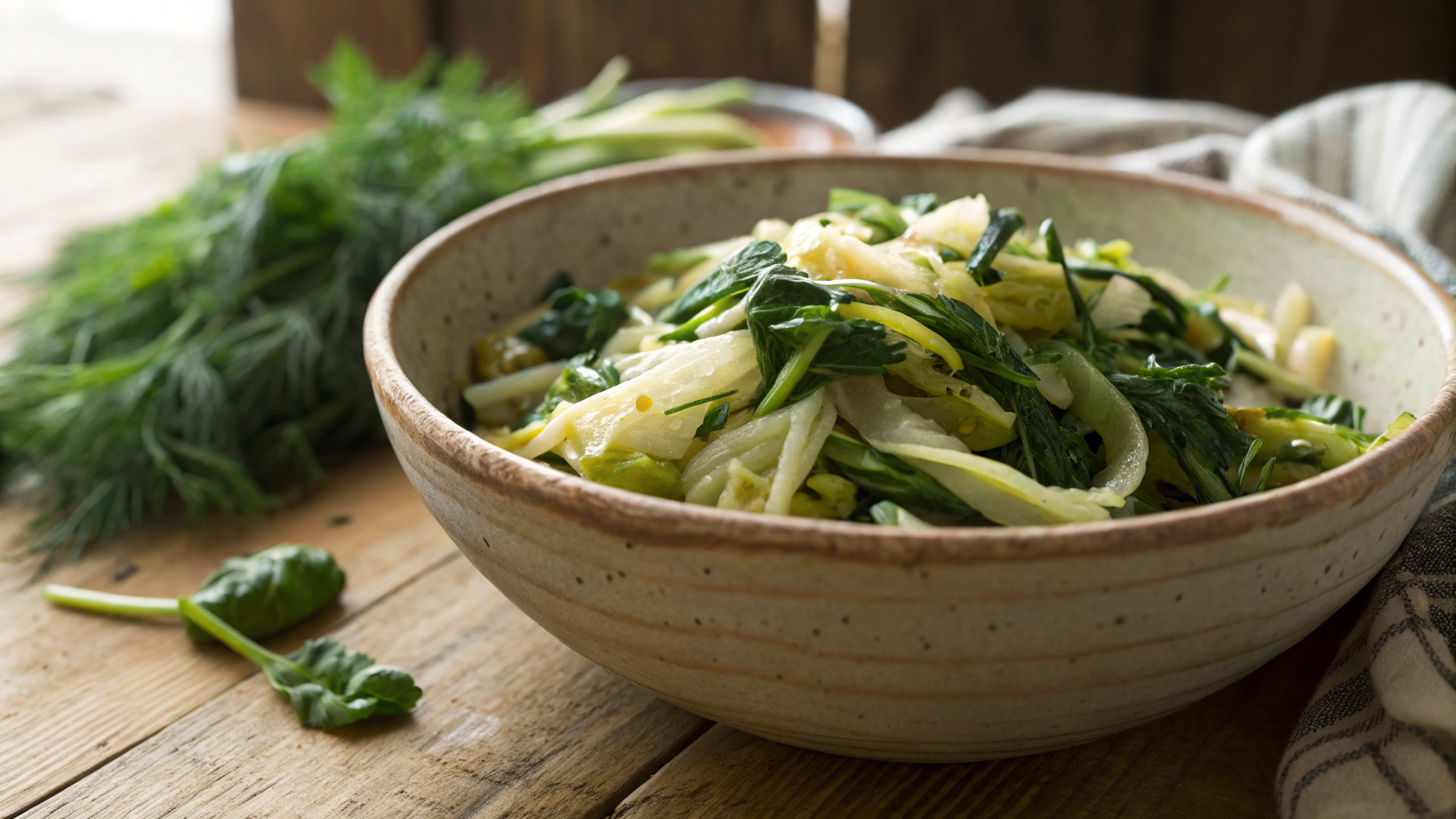 Keto Red Cabbage And Spinach Stir Fry