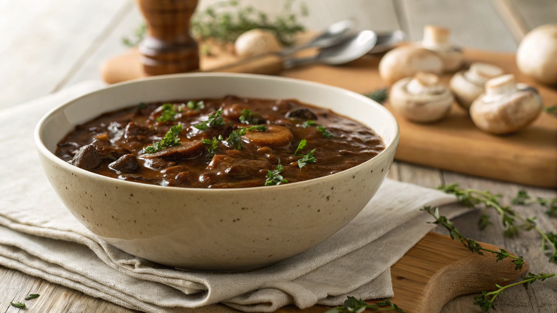 Low Carb Roasted Mushroom Sauce