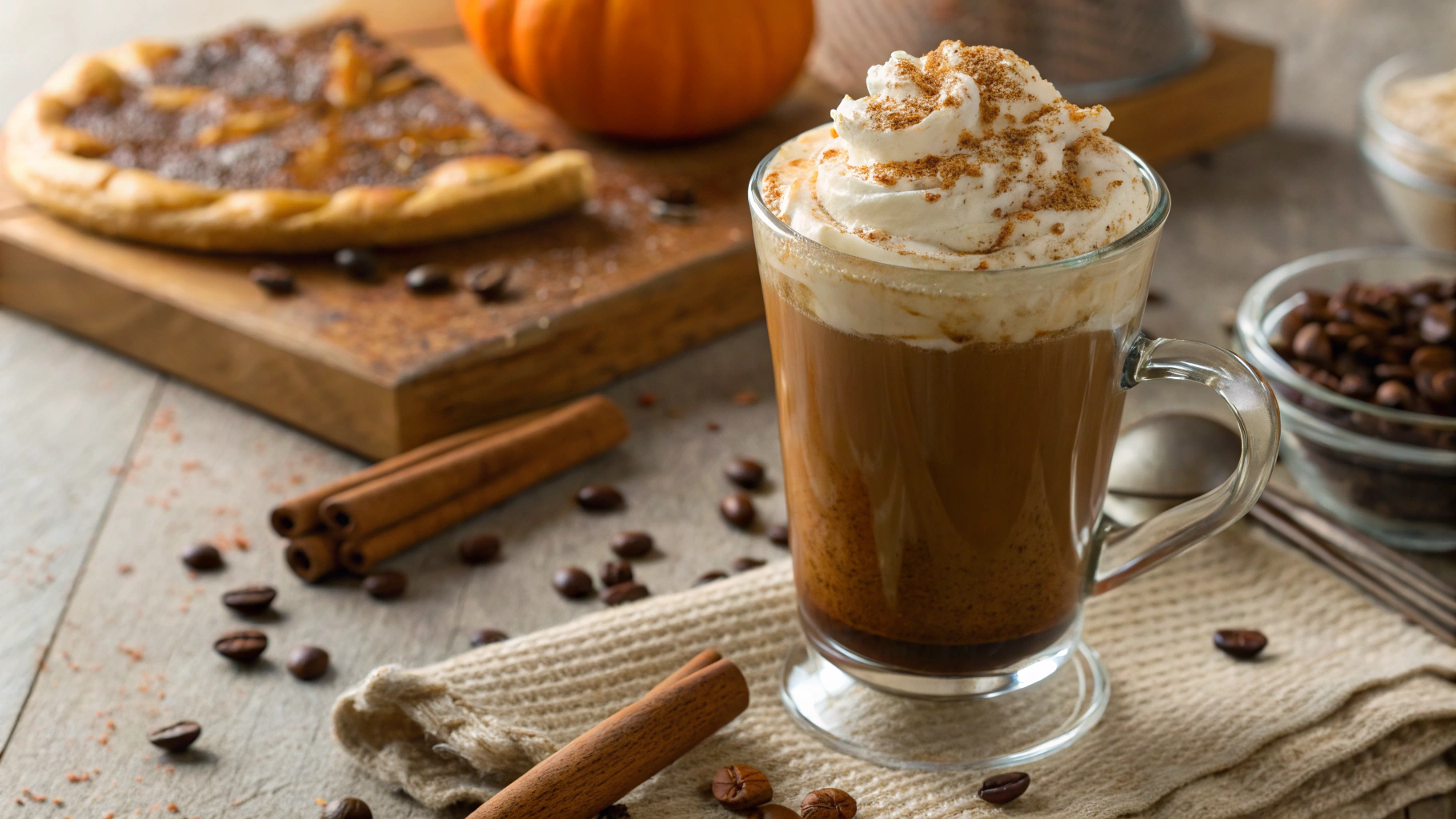 Low Carb Salted Caramel Pumpkin Spice Latte