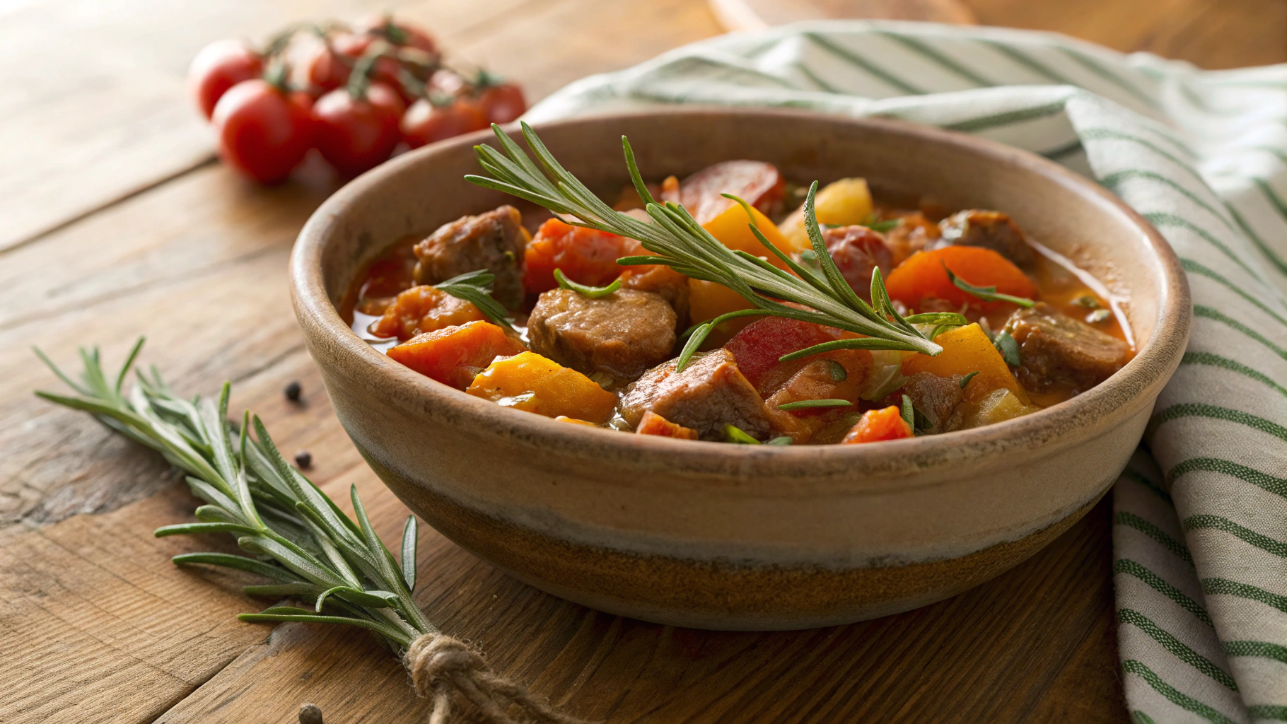 Low Carb Sausage and Rutabaga Stew