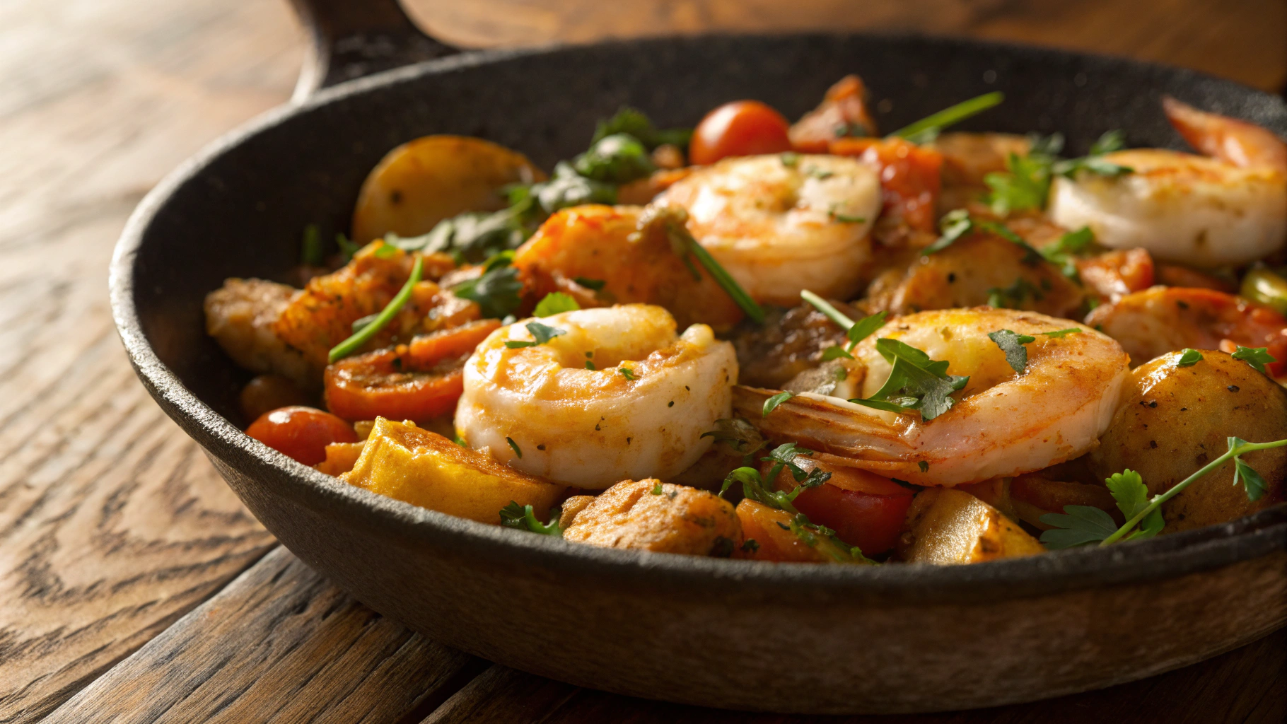 Keto Seafood Delight Skillet