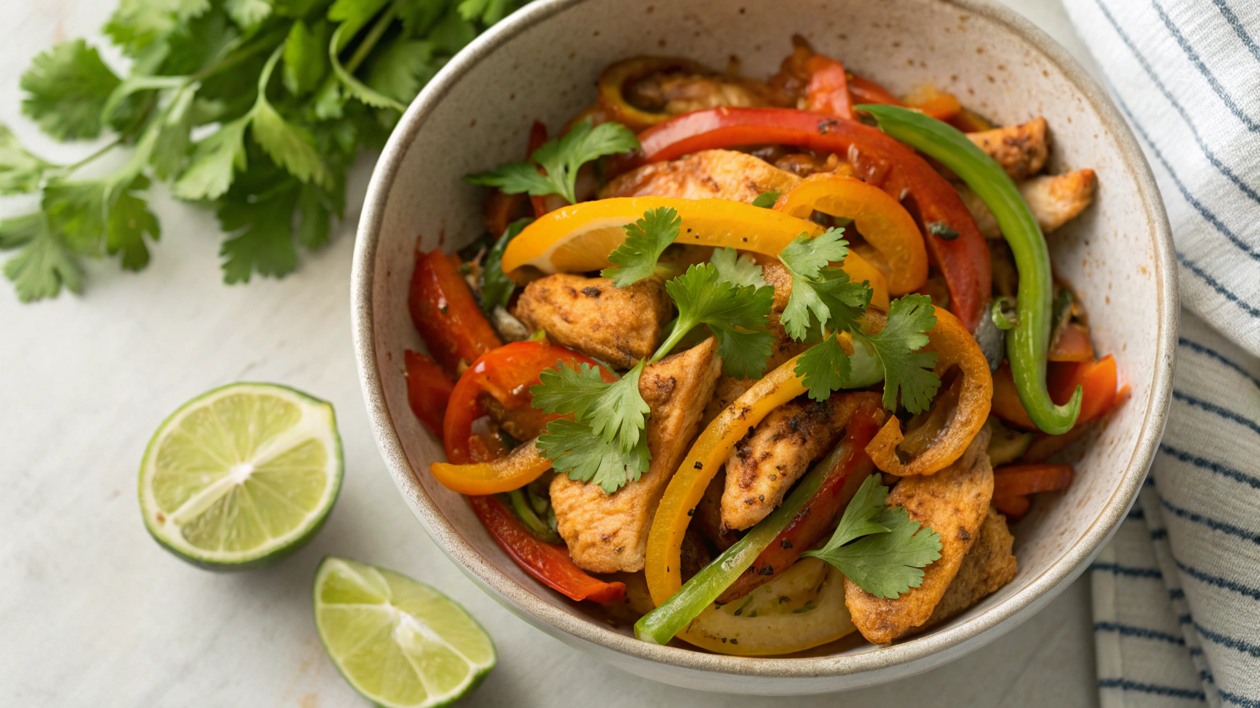 Keto Sheet Pan Fajita Chicken