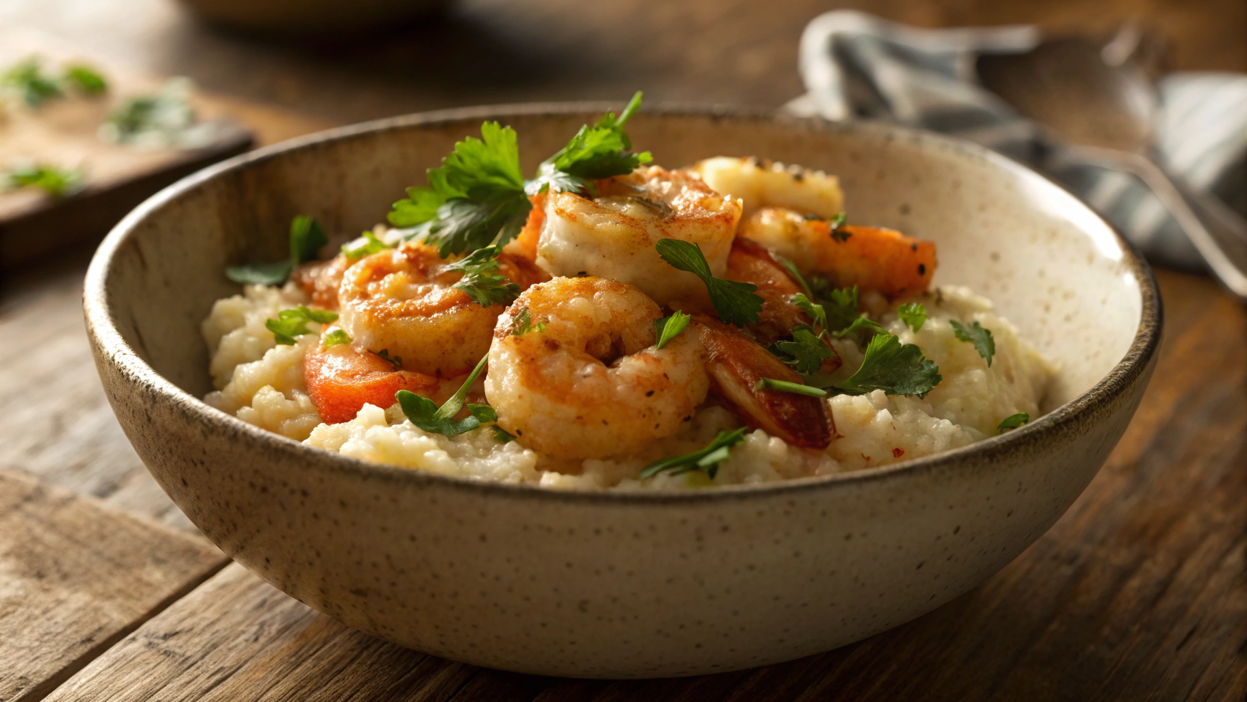 Low Carb Shrimp and Grits